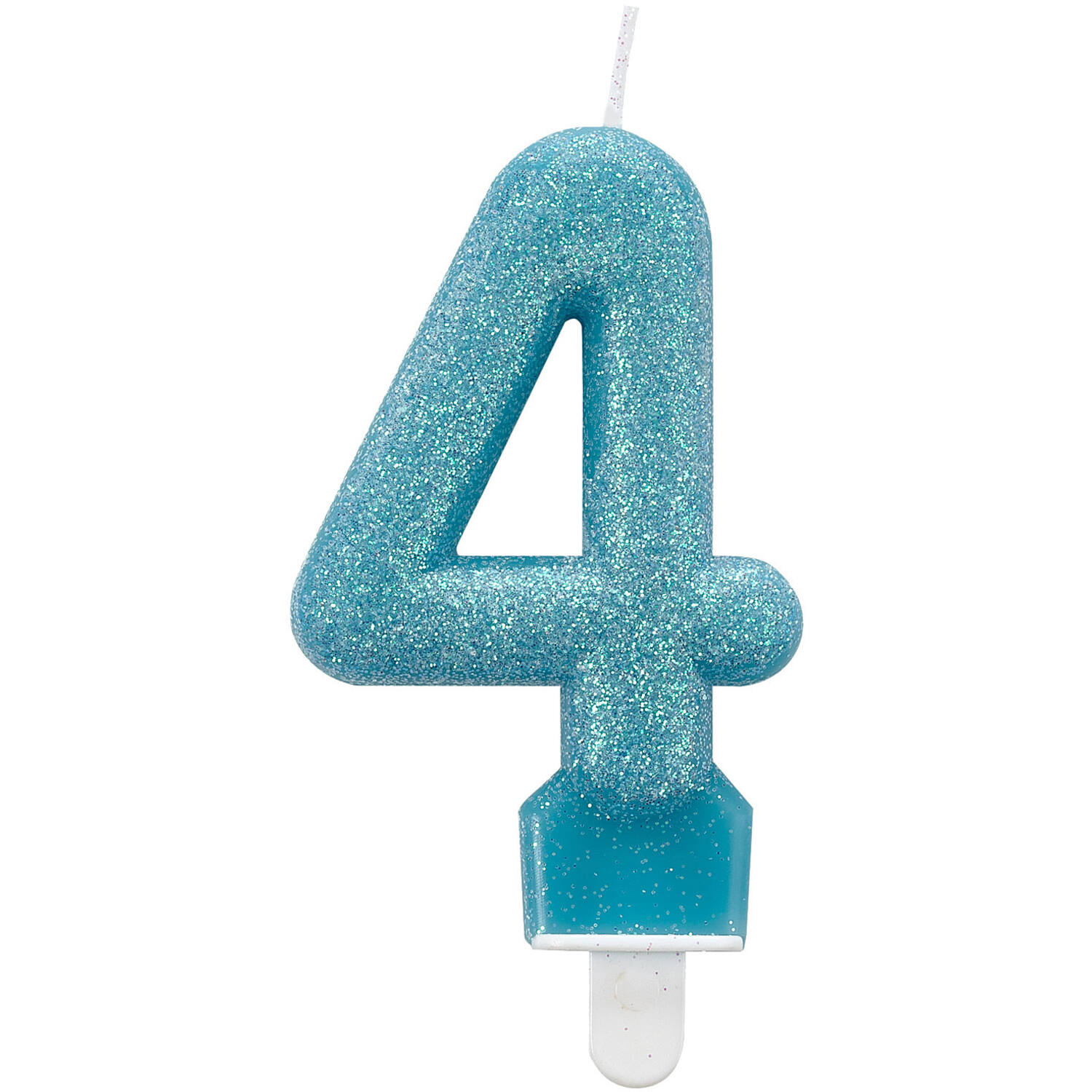 Number Candle 4 Glitter Height 7.6 cm