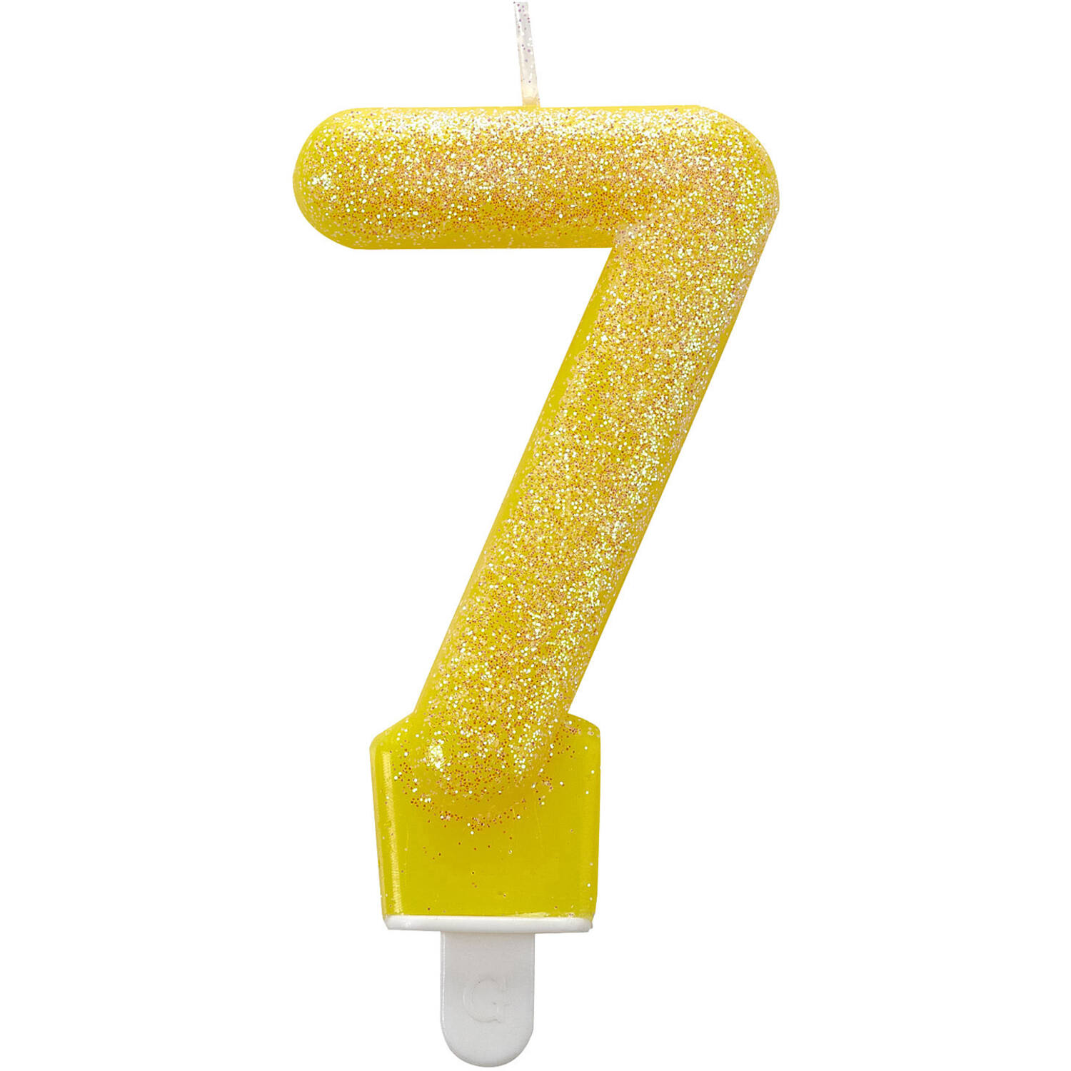 Number Candle 7 Glitter Height 7.6 cm