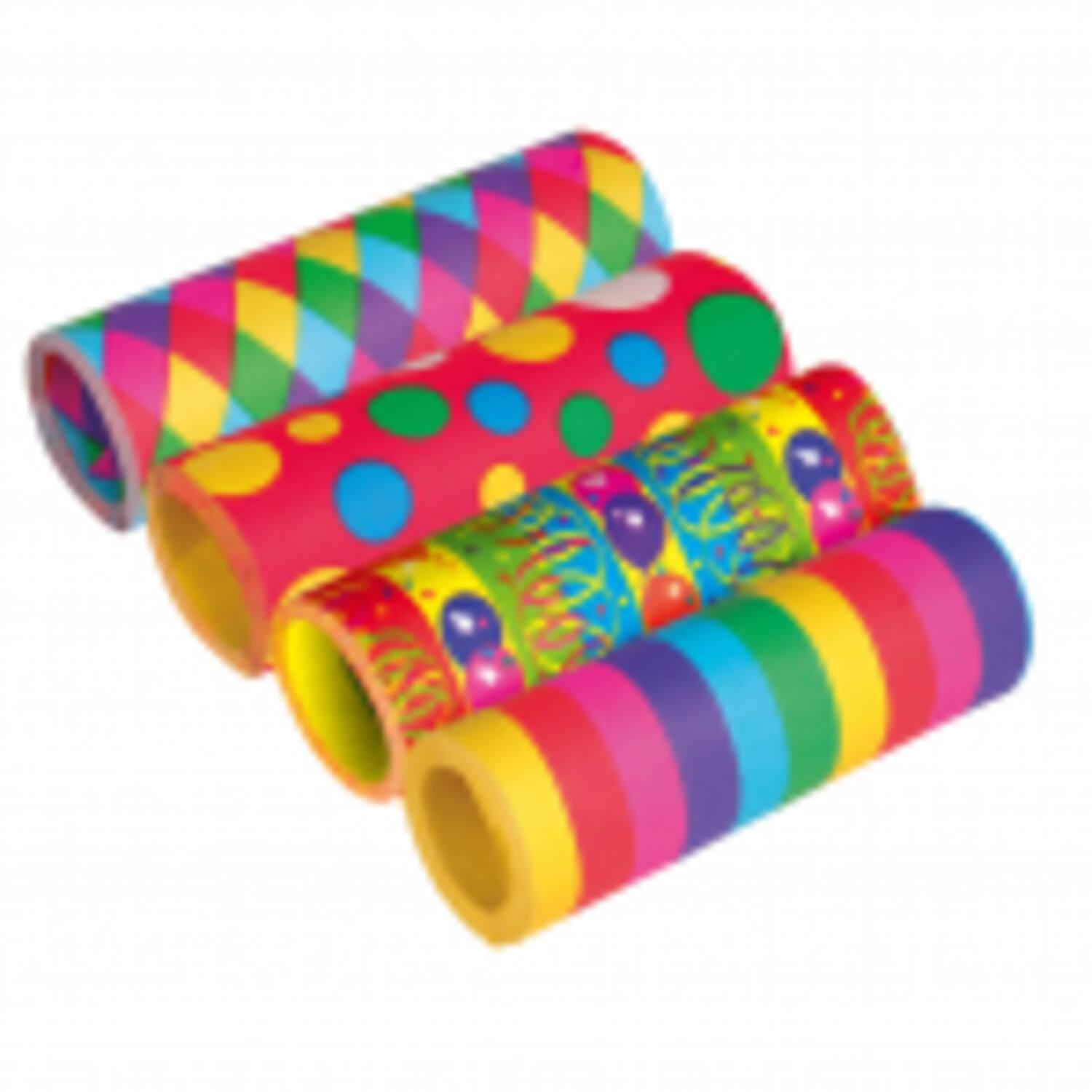 Jumbo Streamer Flame Retardant Assorted Paper 1.4 x 1500 cm