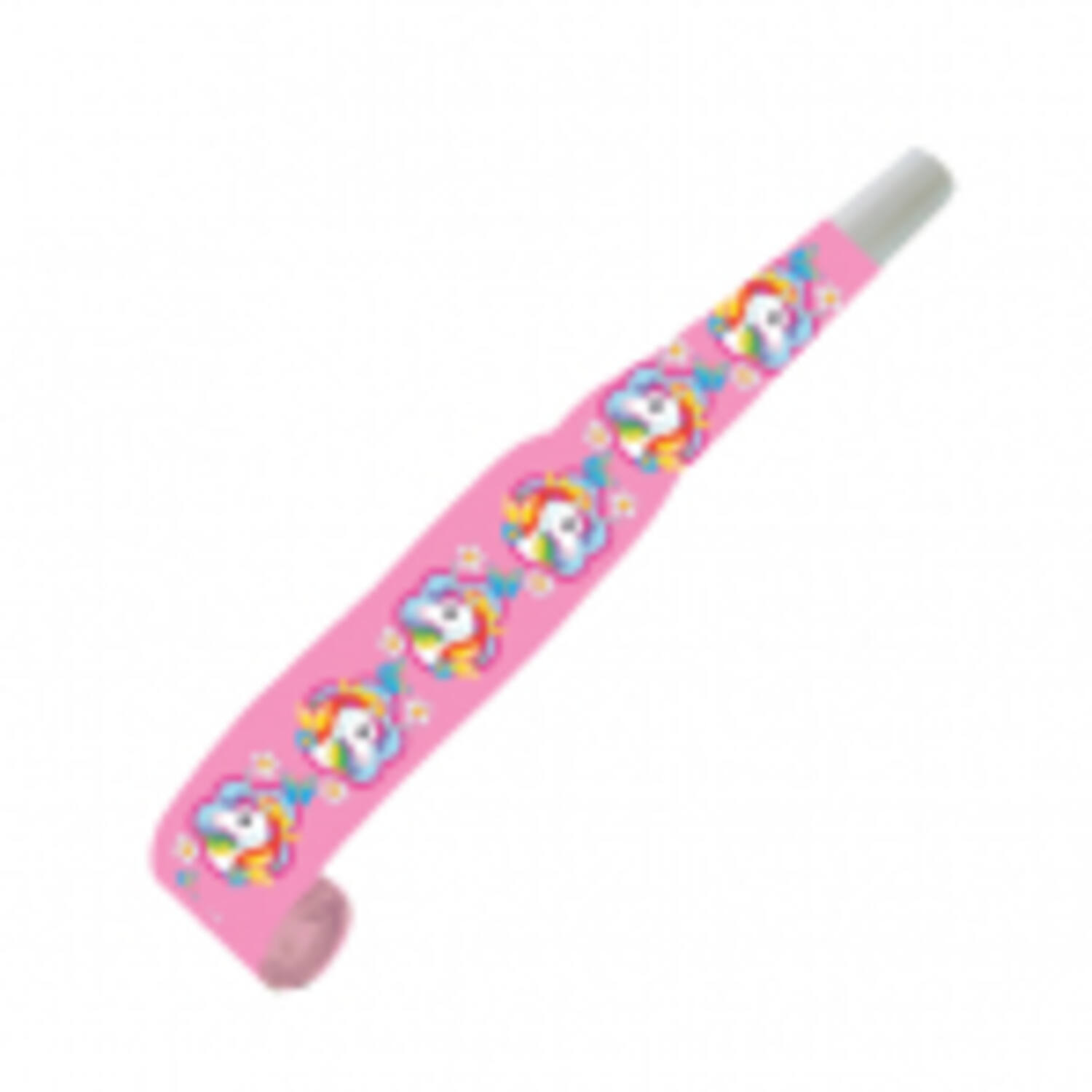 8 Blowouts Unicorn Plastic / Paper 30 cm