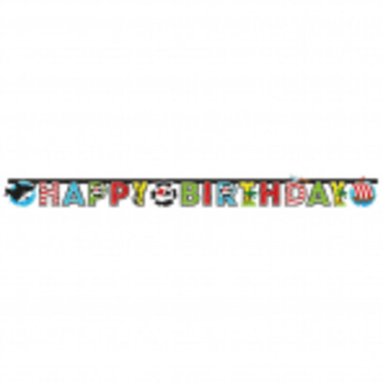 Letter Banner Pirate Paper 180 x 15 cm