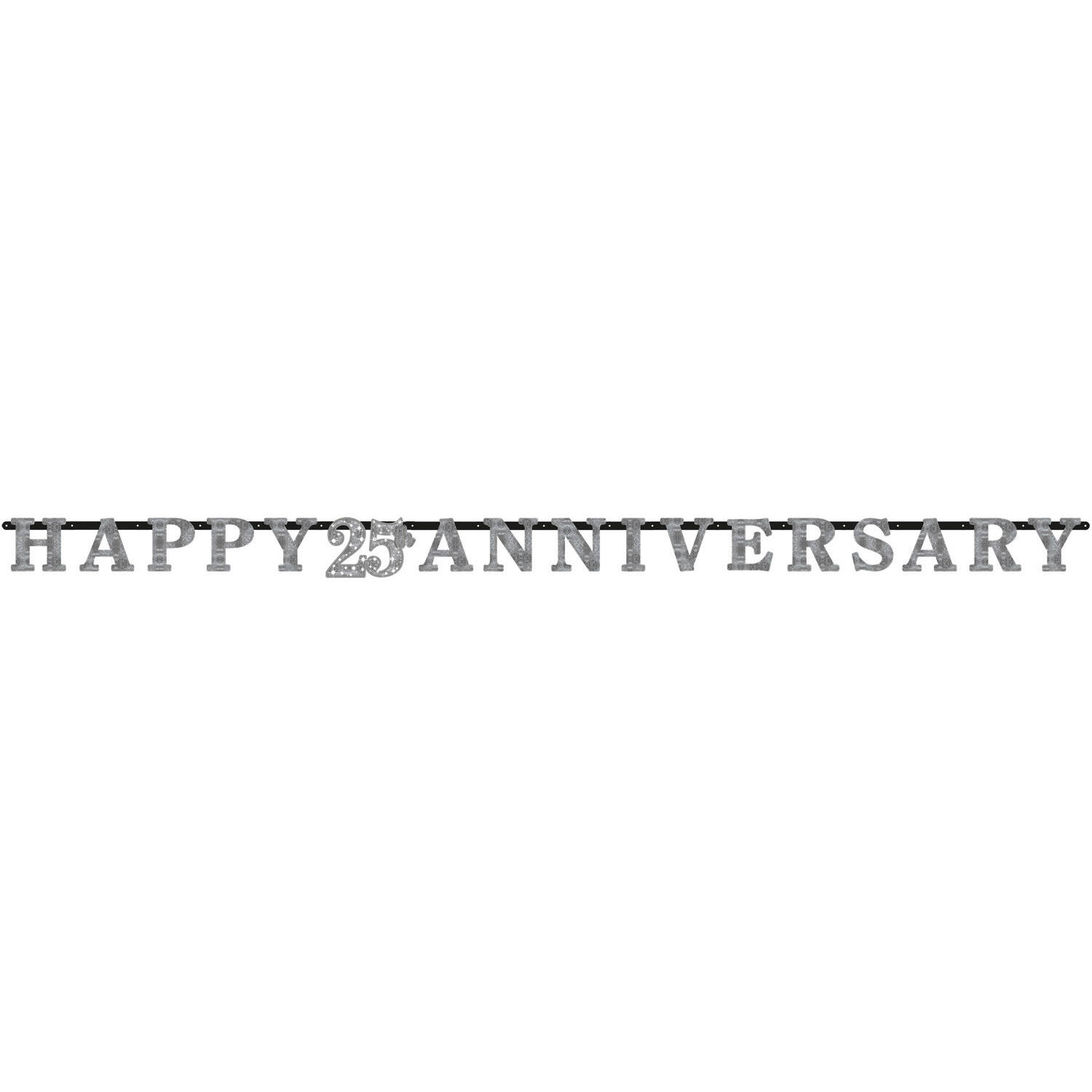 Letter Banner Silver Aniversaries Paper 300 x 17 cm