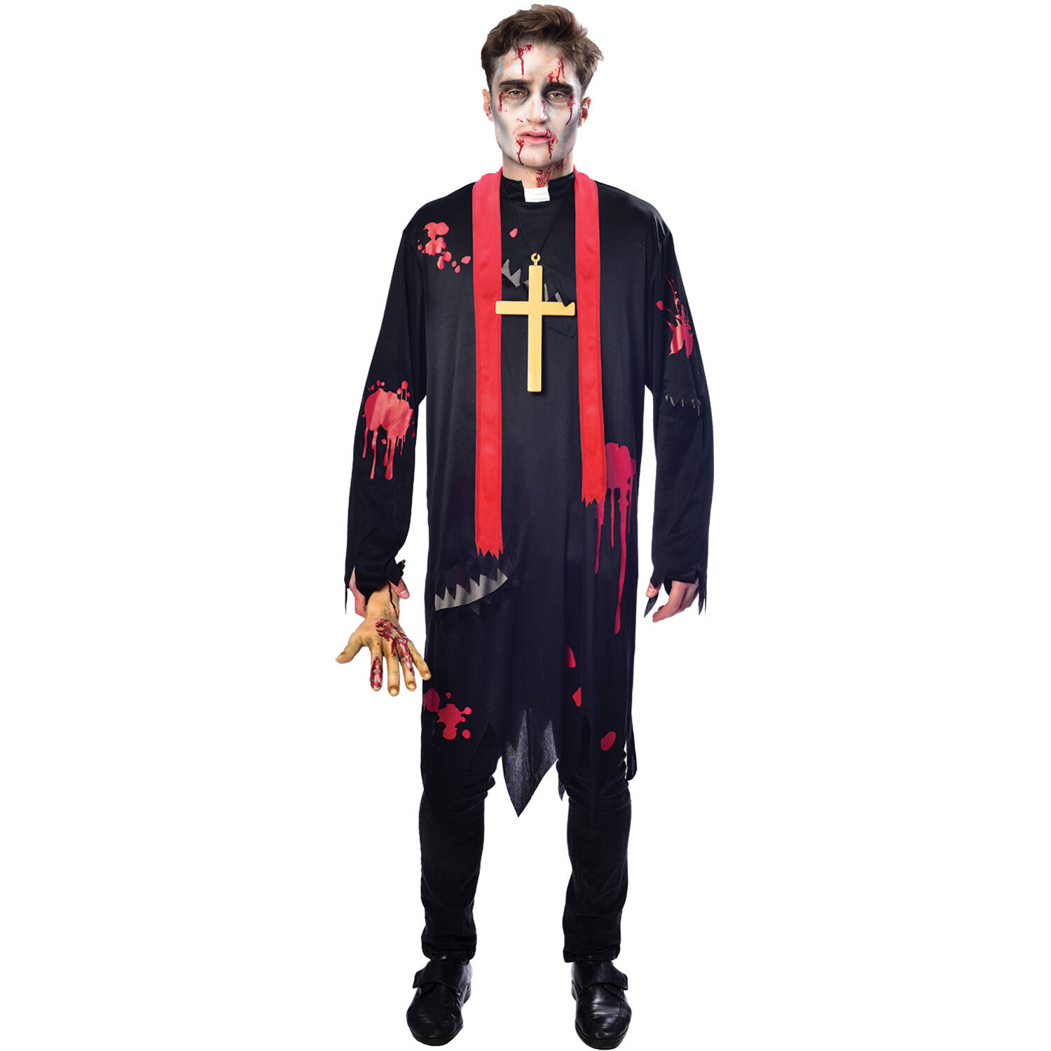 Adult Costume Zombie Vicar Size L