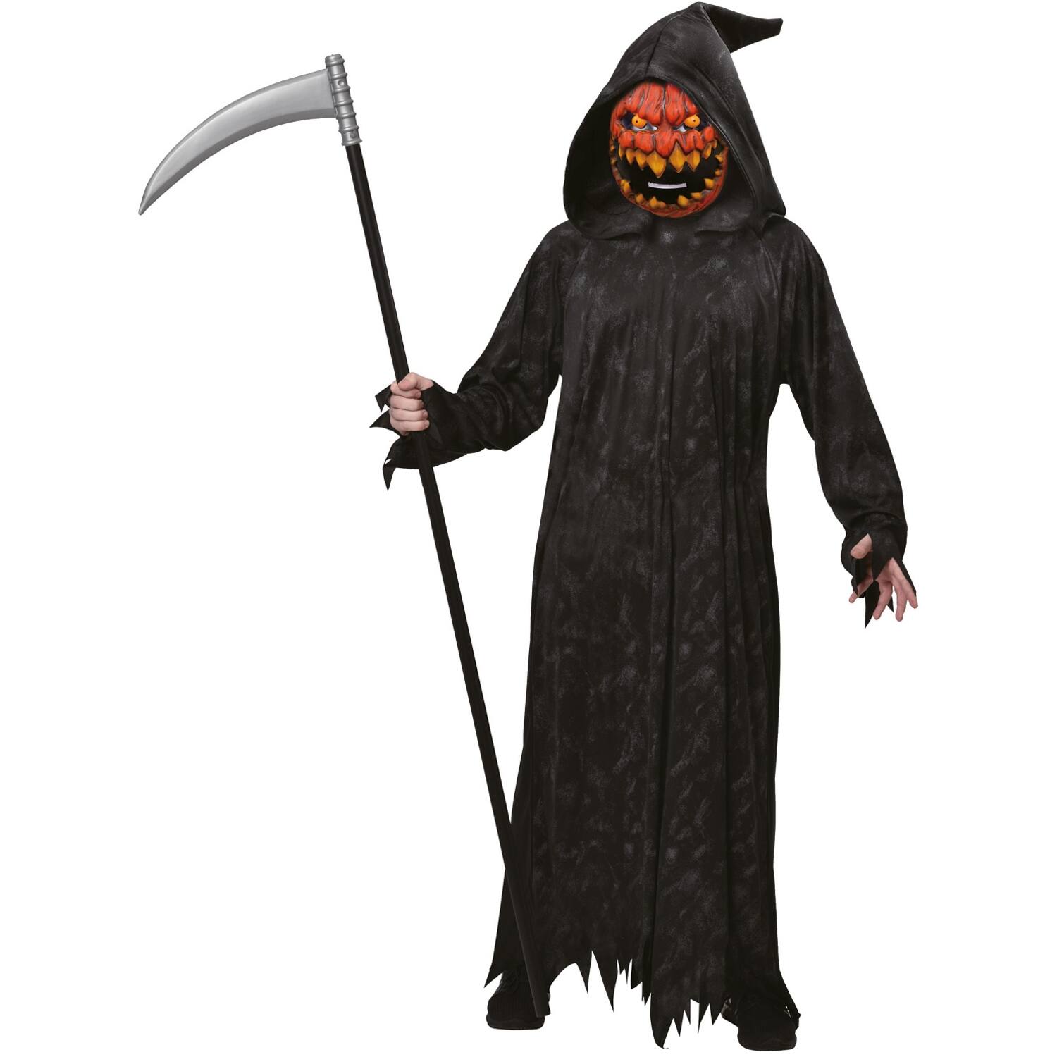 Child Costume Pumpkin Reaper Age 7 - 8 Years