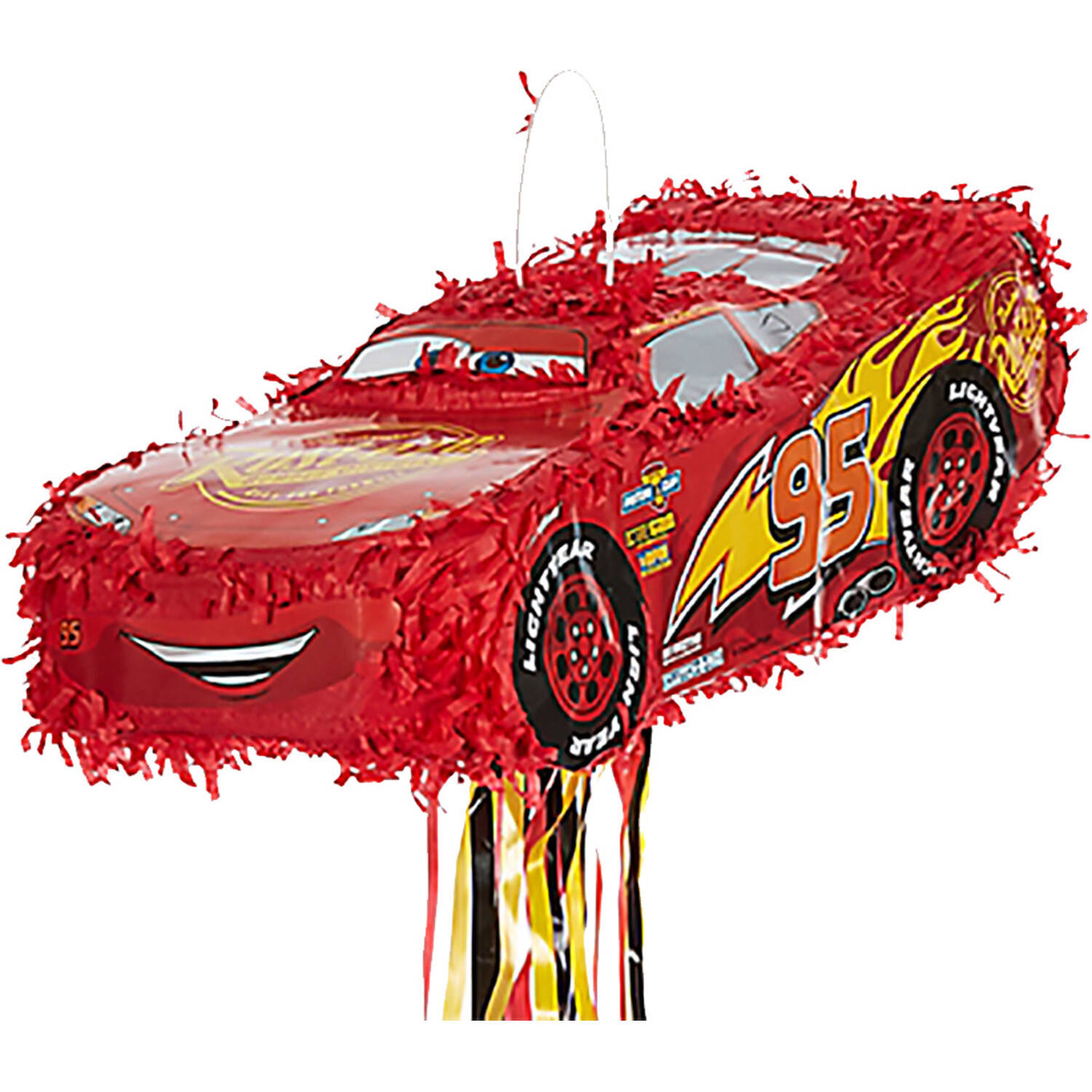 Pull Pinata Lightning McQueen Paper / Plastic 46.2 x 16.4 x 18.7 cm