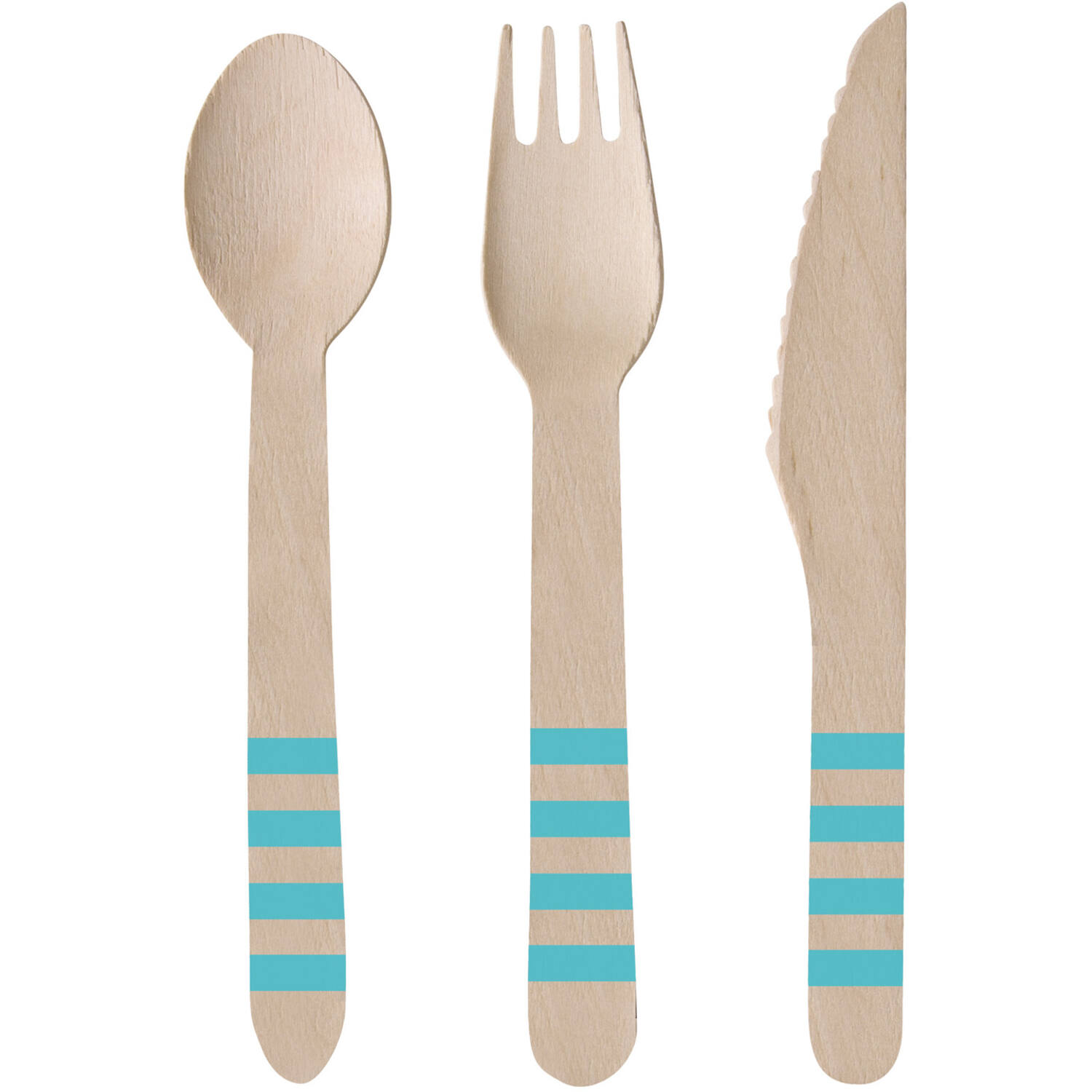 Cutlery Pineapple Vibes Wood (8 Knives, 8 Spoons, 8 Forks) 16.5 cm / 15.9 cm / 15.8 cm