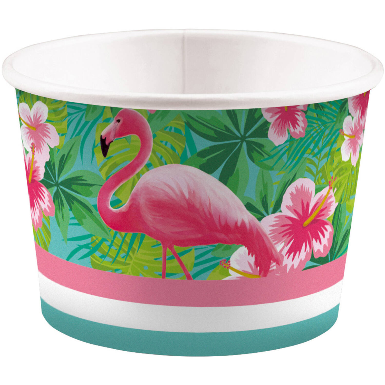 8 Ice Bowls Flamingo Paradise Paper 270 ml
