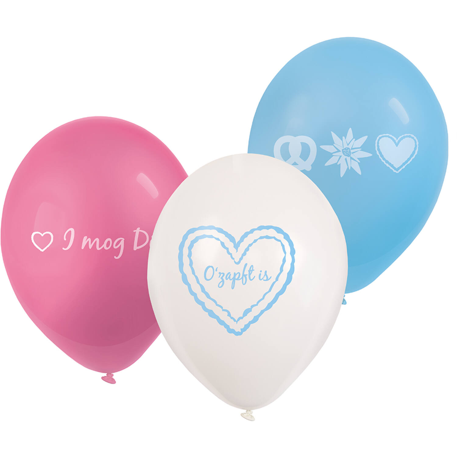 6 Latex Balloons Bierfest 22.8 cm / 9"