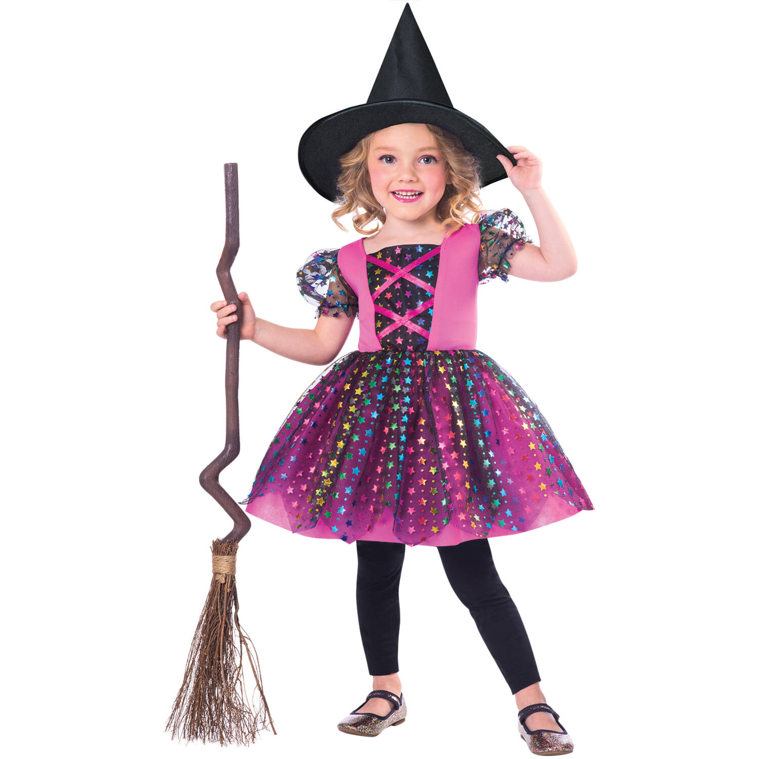 Child Costume Rainbow Witch Age 3 - 4 Years