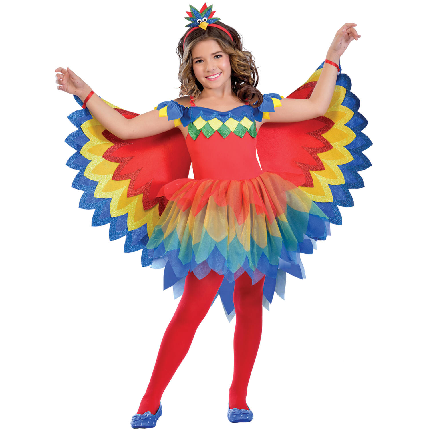 Child Costume Pretty Parrot Fairy Age 11-12 Years