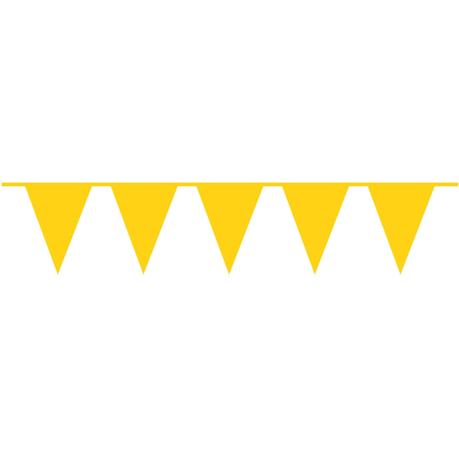 Pennant Banner Sunshine Yellow Plastic 1000 x 32 cm