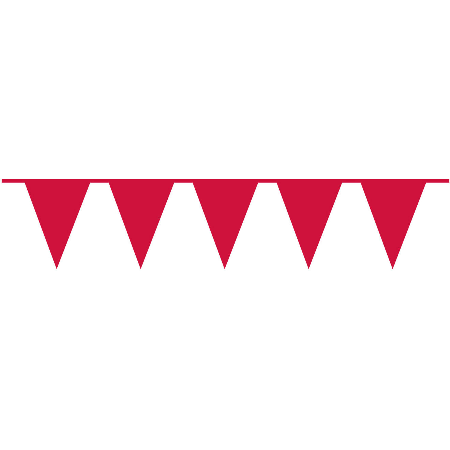 Pennant Banner Apple Red Plastic 1000 x 32 cm
