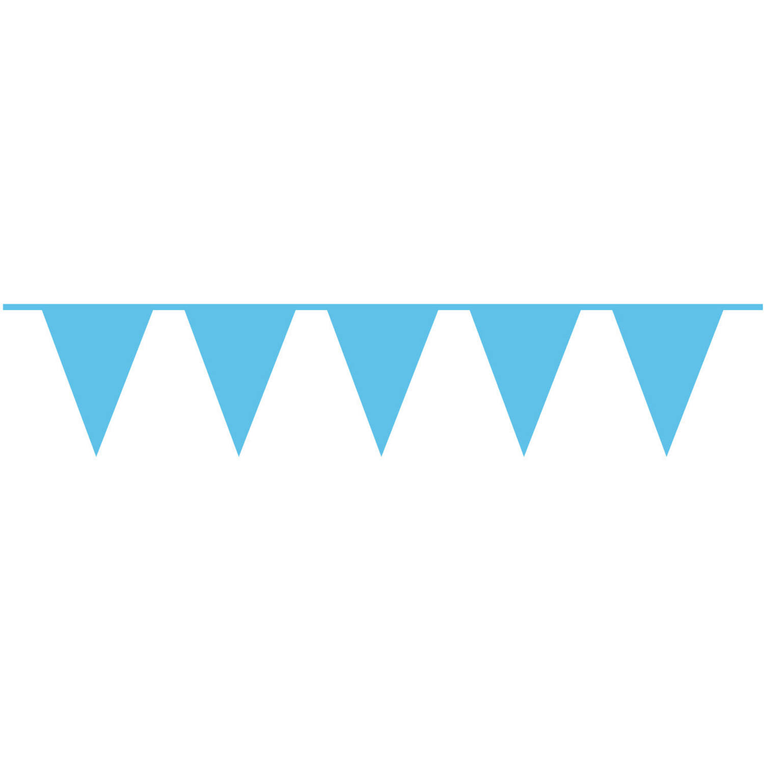 Pennant Banner Caribbean Blue Plastic 1000 x 32 cm