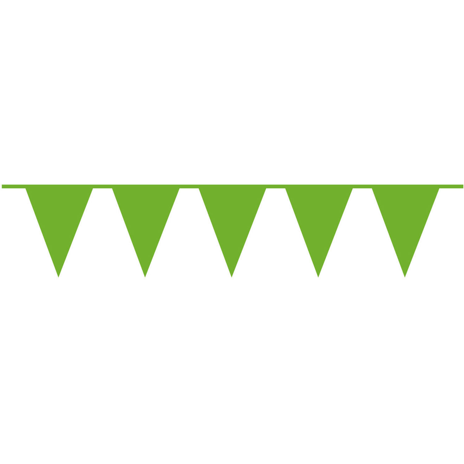 Pennant Banner Kiwi Green Plastic 1000 x 32 cm