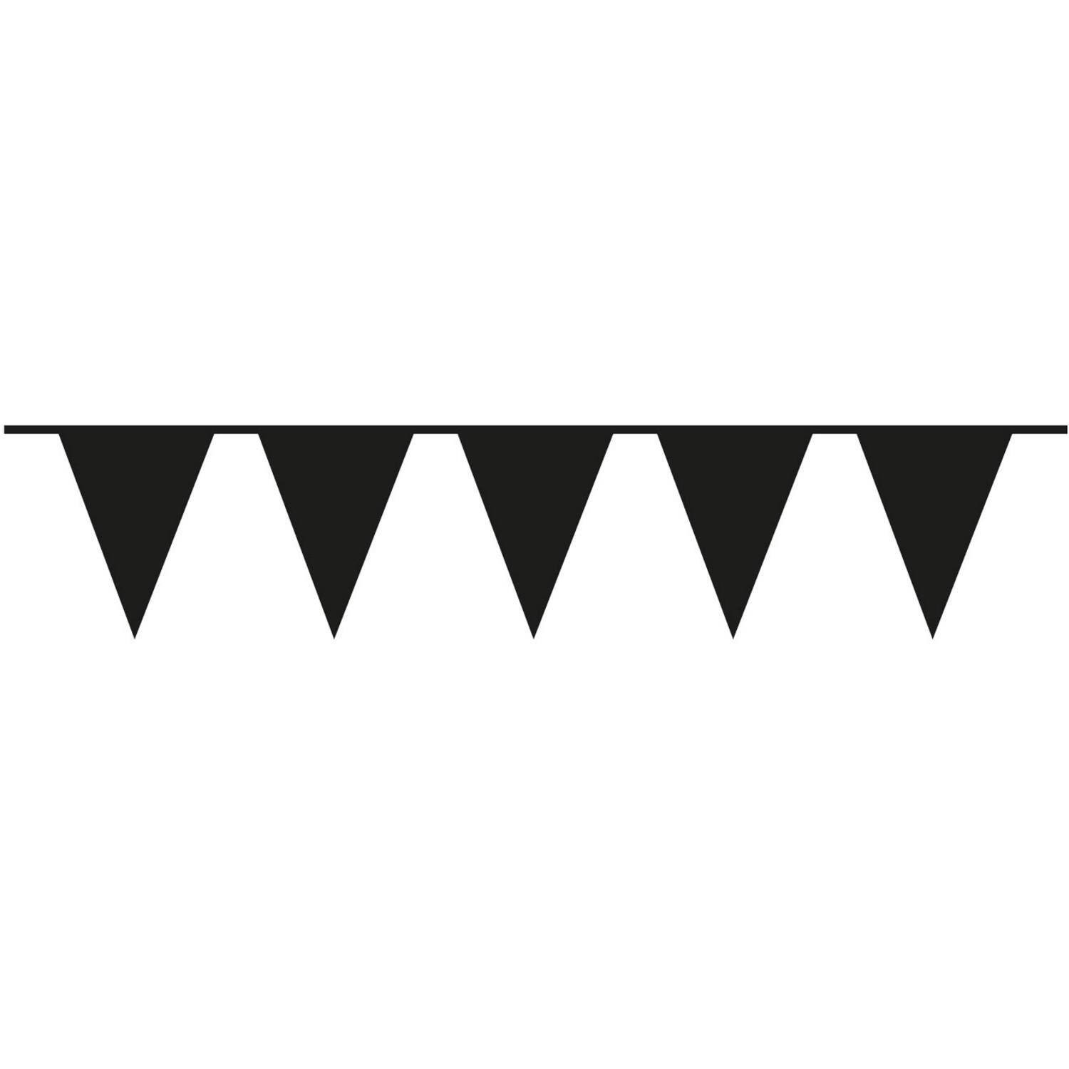Pennant Banner Black Plastic 1000 x 32 cm