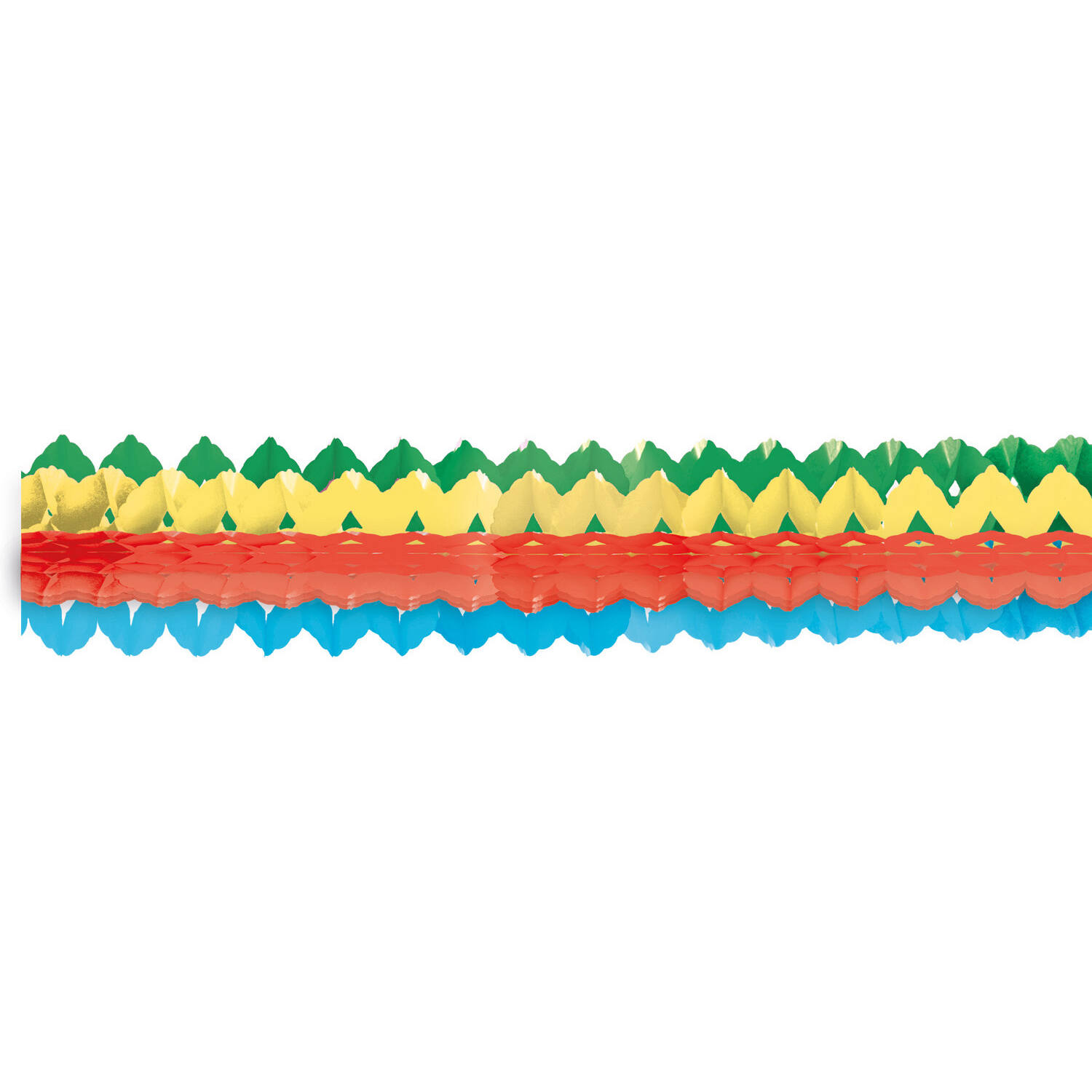2 Garlands Mini Bright Rainbow Paper 8 x 200 cm