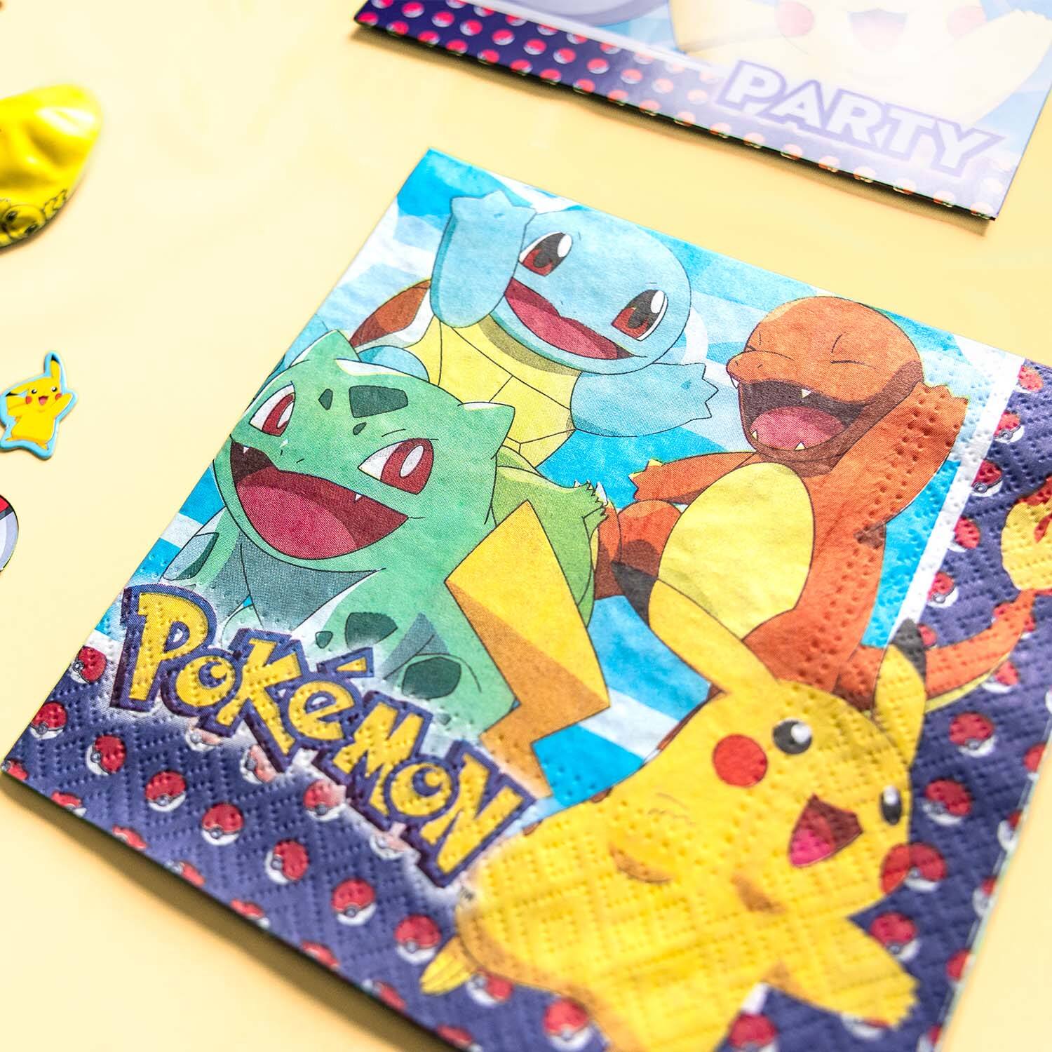 16 Napkins Pokemon 33 x 33 cm