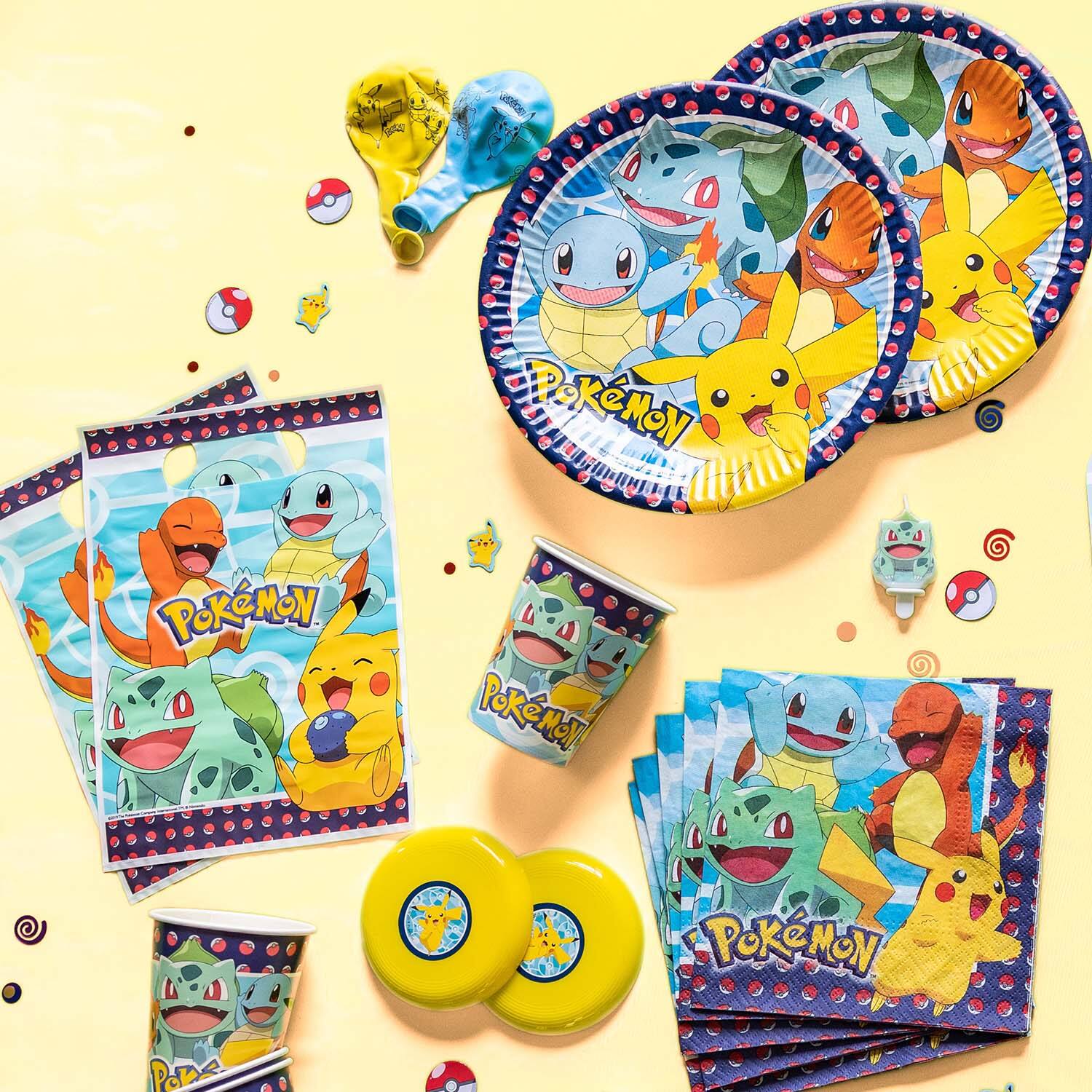 8 Party Bags Pokemon Plastic 23.4 x 16.2 cm