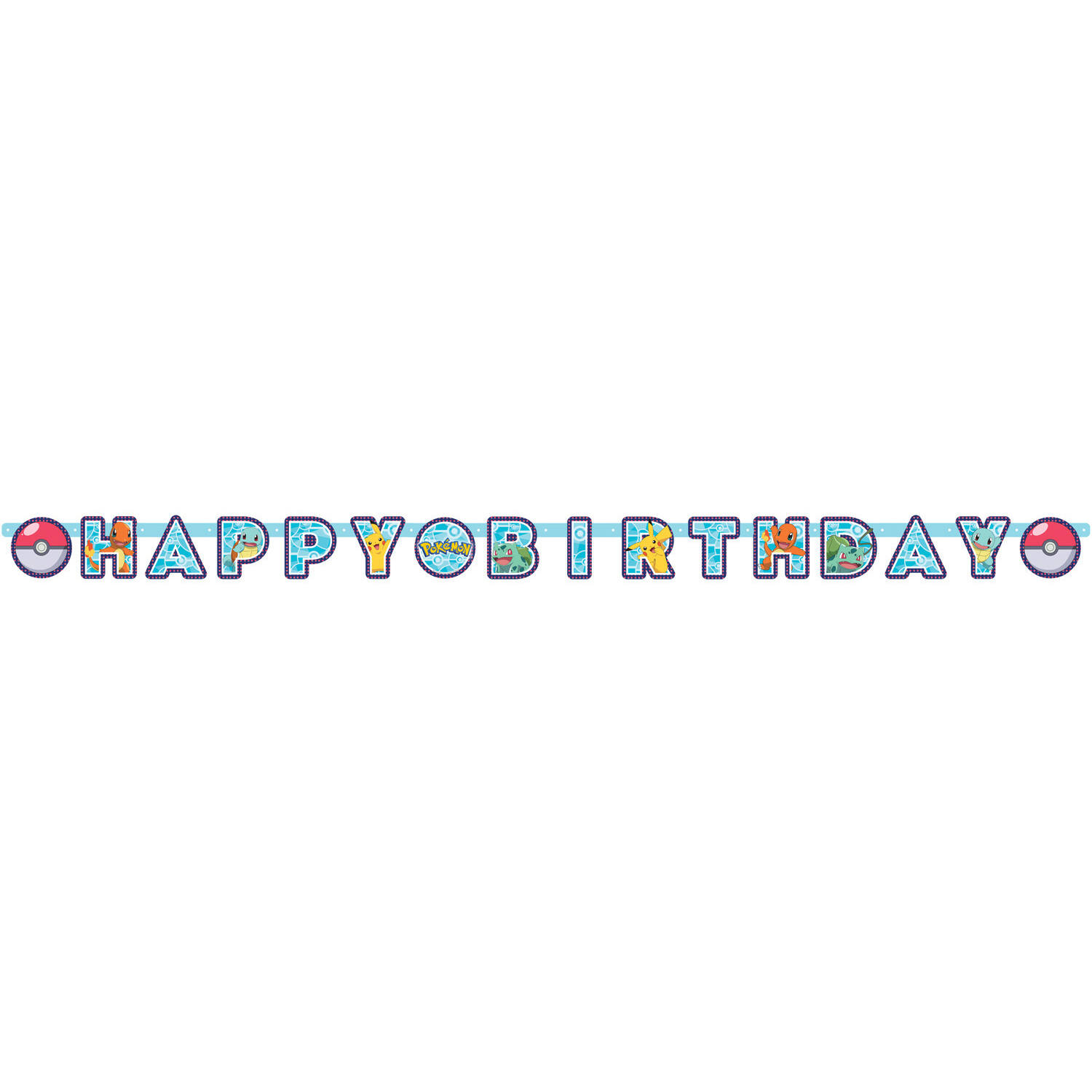 Letter Banner Pokemon Paper 218 x 12 cm