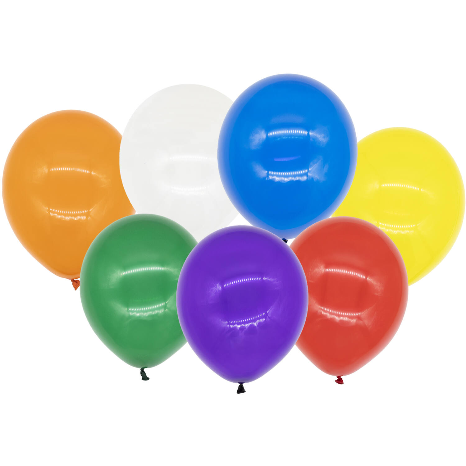 10 Latex Balloons Crystal assorted 27.5 cm / 11"