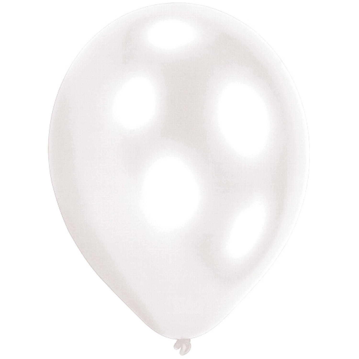 25 Latex Balloons Standard White 27.5 cm / 11"