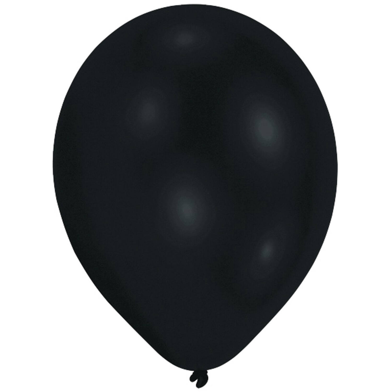 25 Latex Balloons Standard Black 27.5 cm / 11"