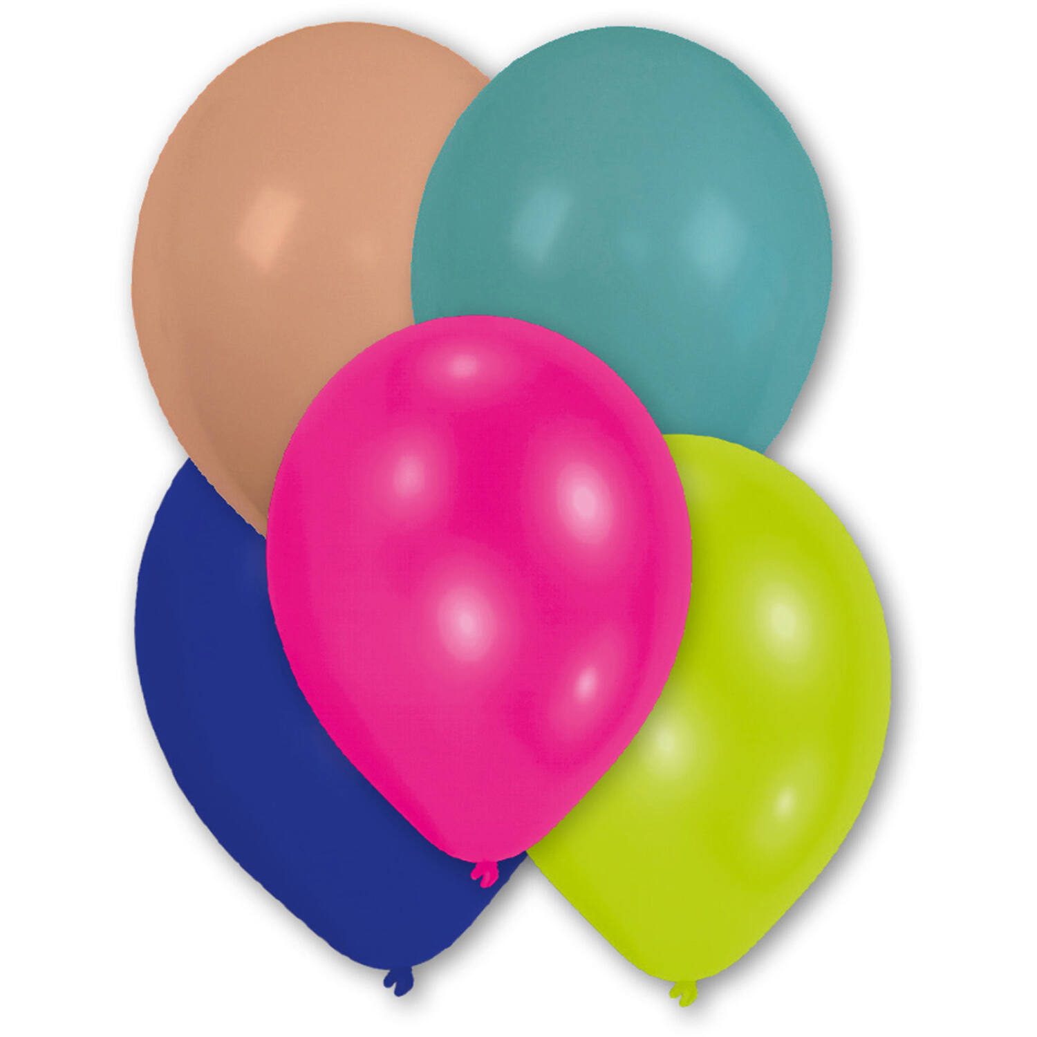 50 Latex Balloons Standard assorted 27.5 cm / 11"