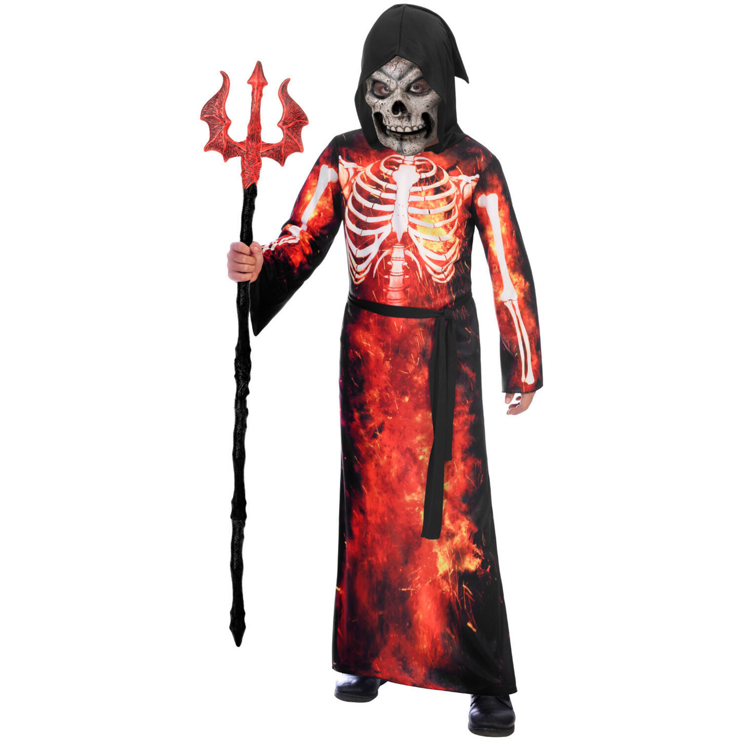 Child Costume Fire Reaper Age 6 - 8 Years