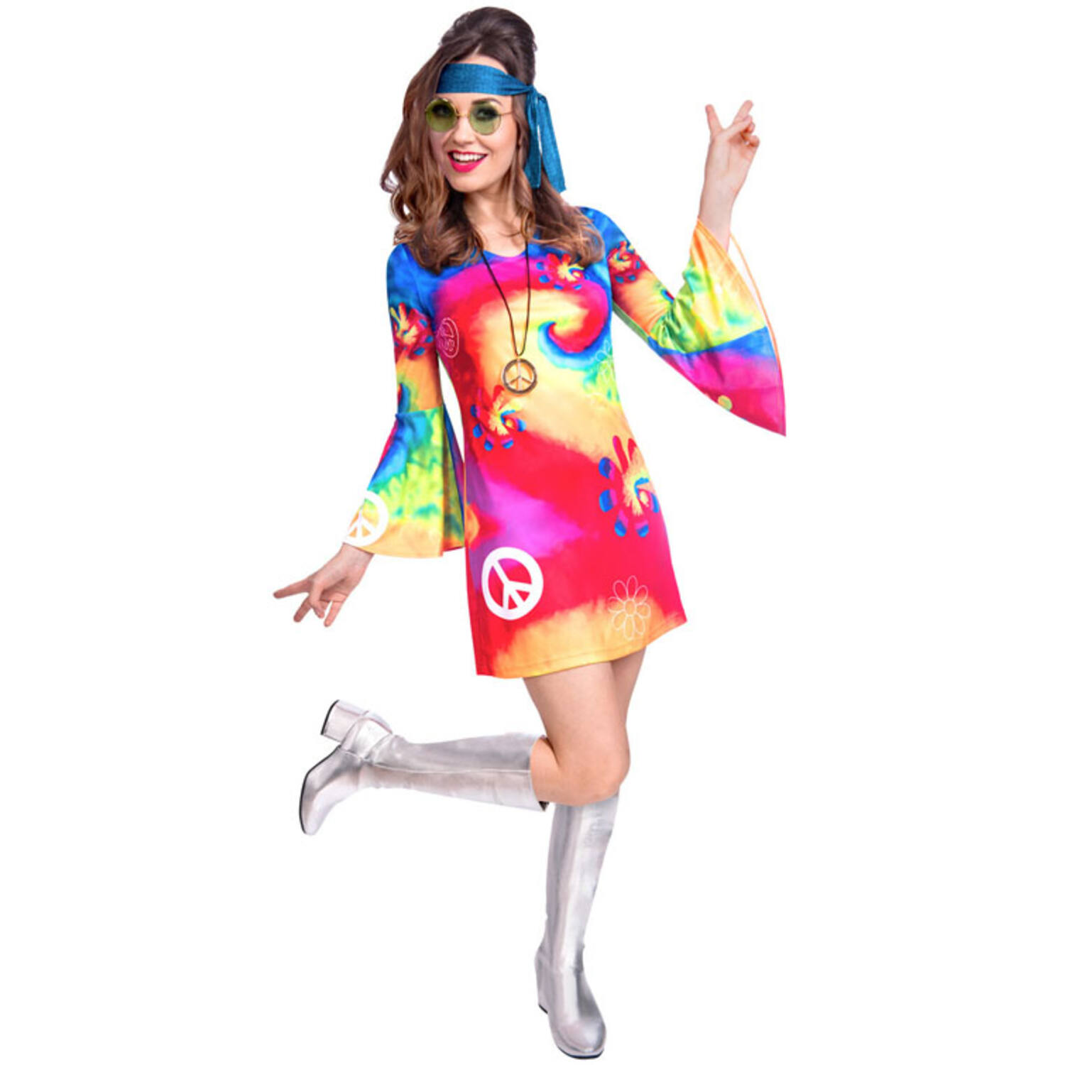 Adult Costume 60's Free Spirit Woman Size M