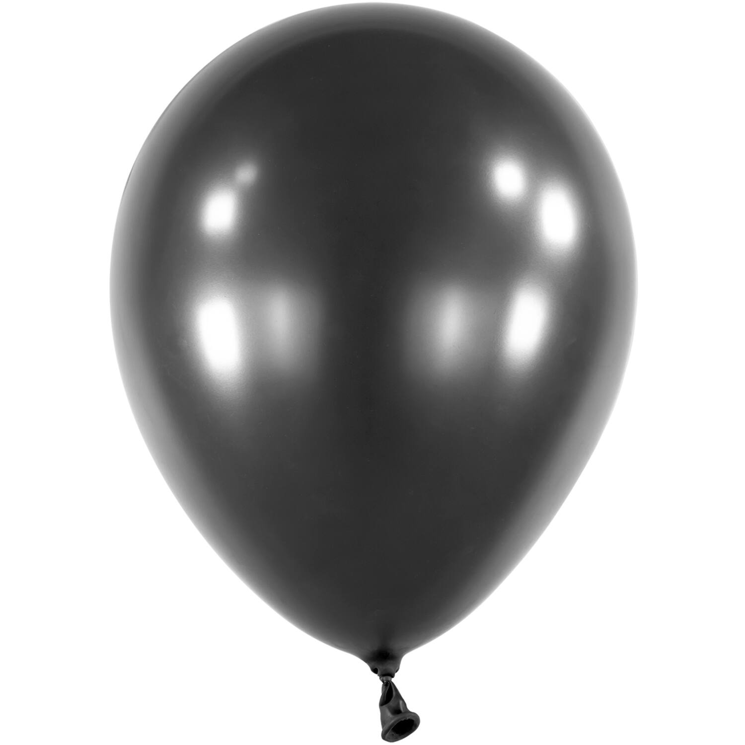 50 Latex Balloons Decorator Pearl Jet Black 27.5 cm / 11"