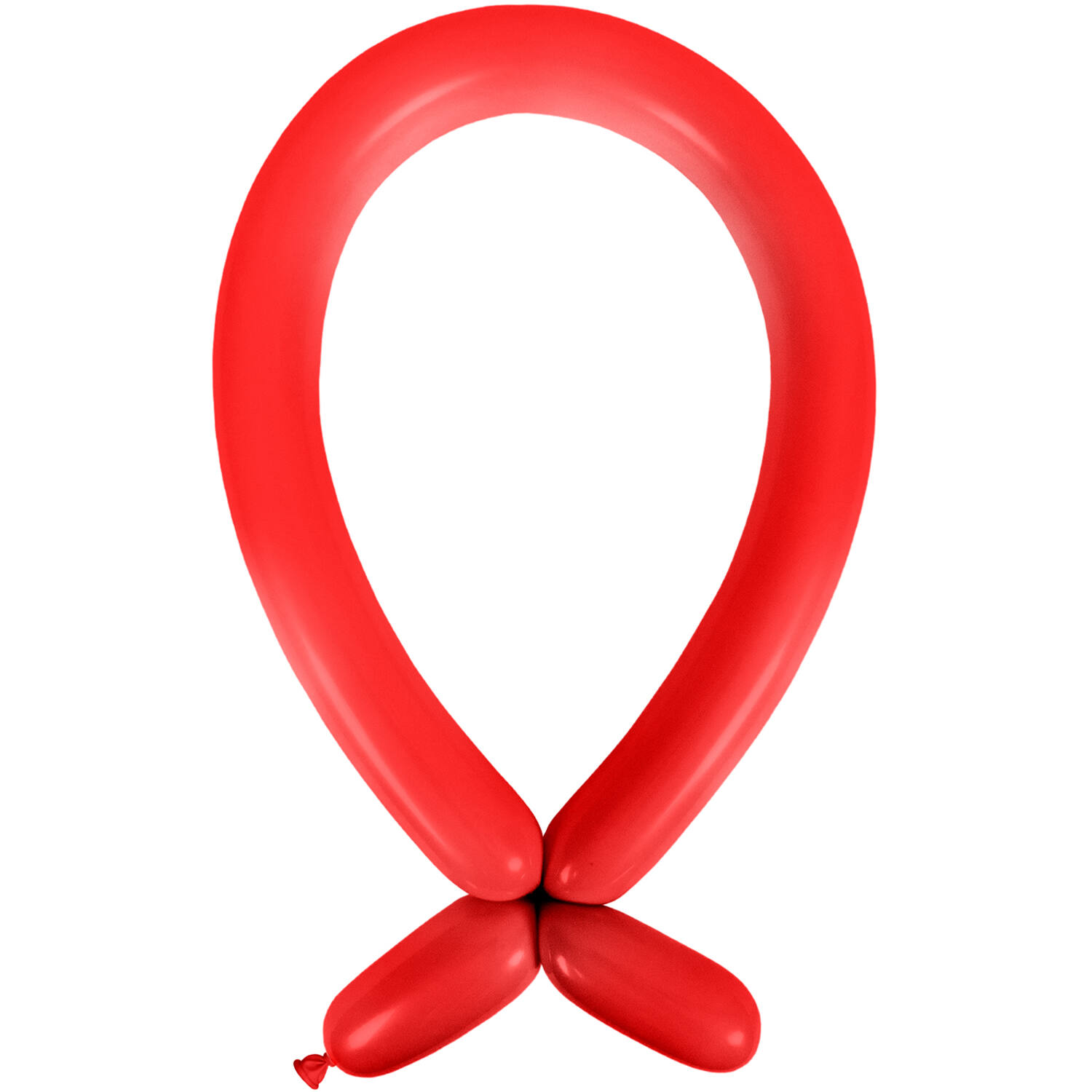 100 Latex Balloons Decorator Modelling Standard E260 Apple Red 114 cm / 45"