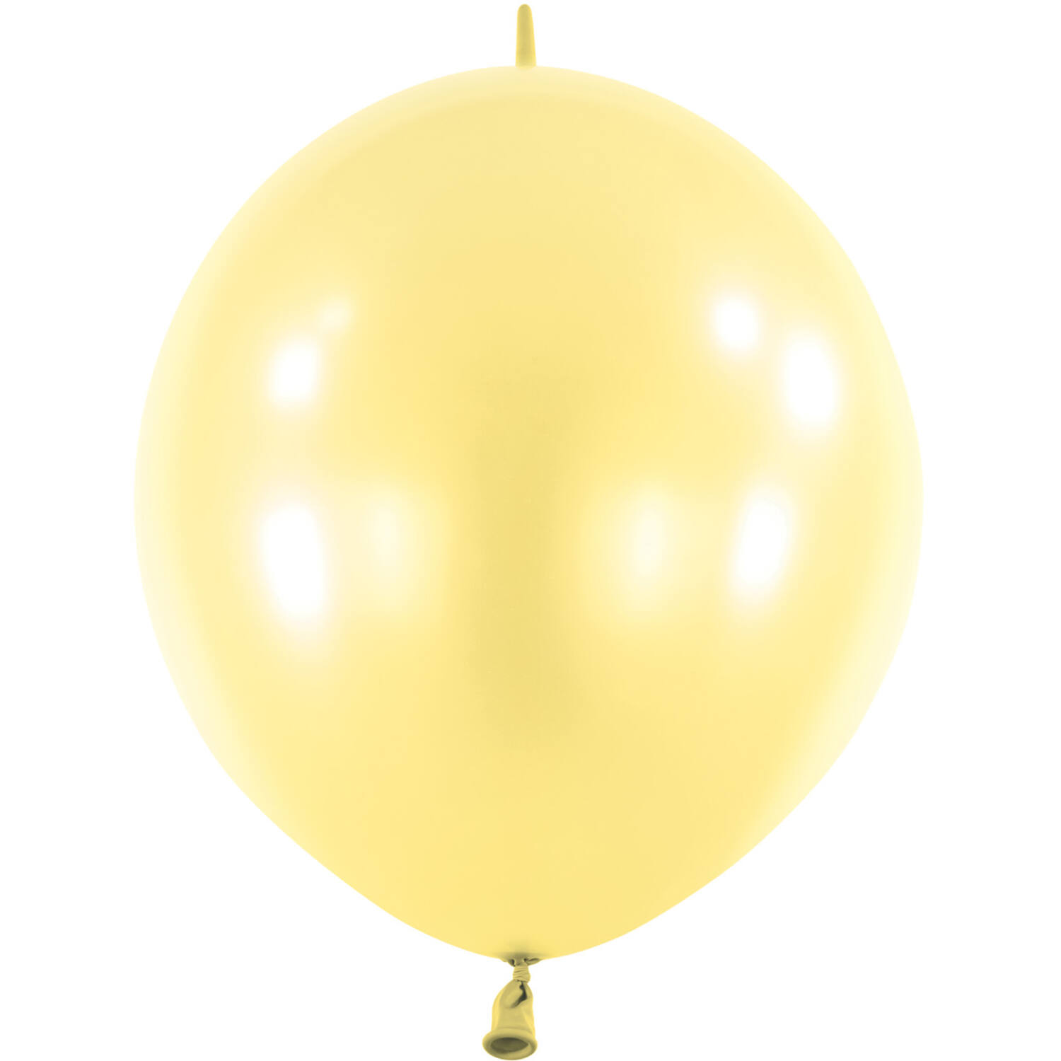 100 Latex Balloons Decorator Pearl E-Link Light Yellow 15 cm / 6"