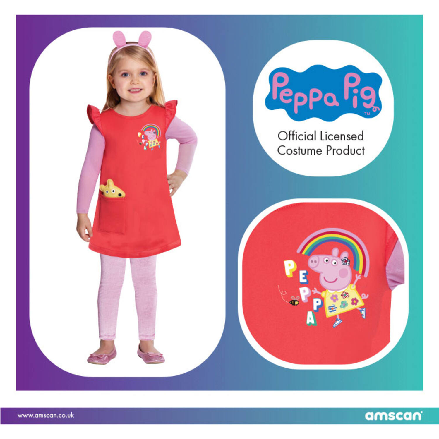 Children's costume Peppa Dress 2-3 years
