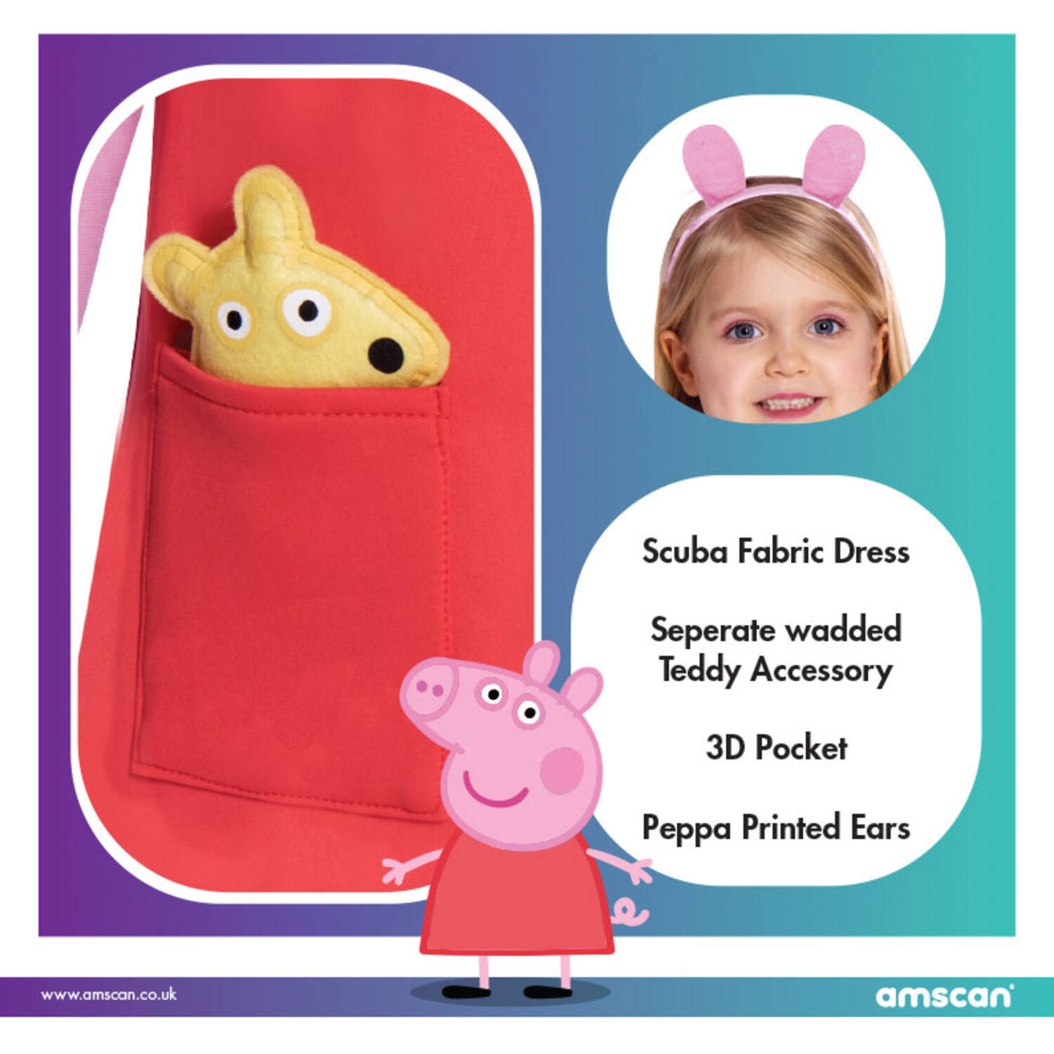 Children's costume Peppa Dress 4-6 years