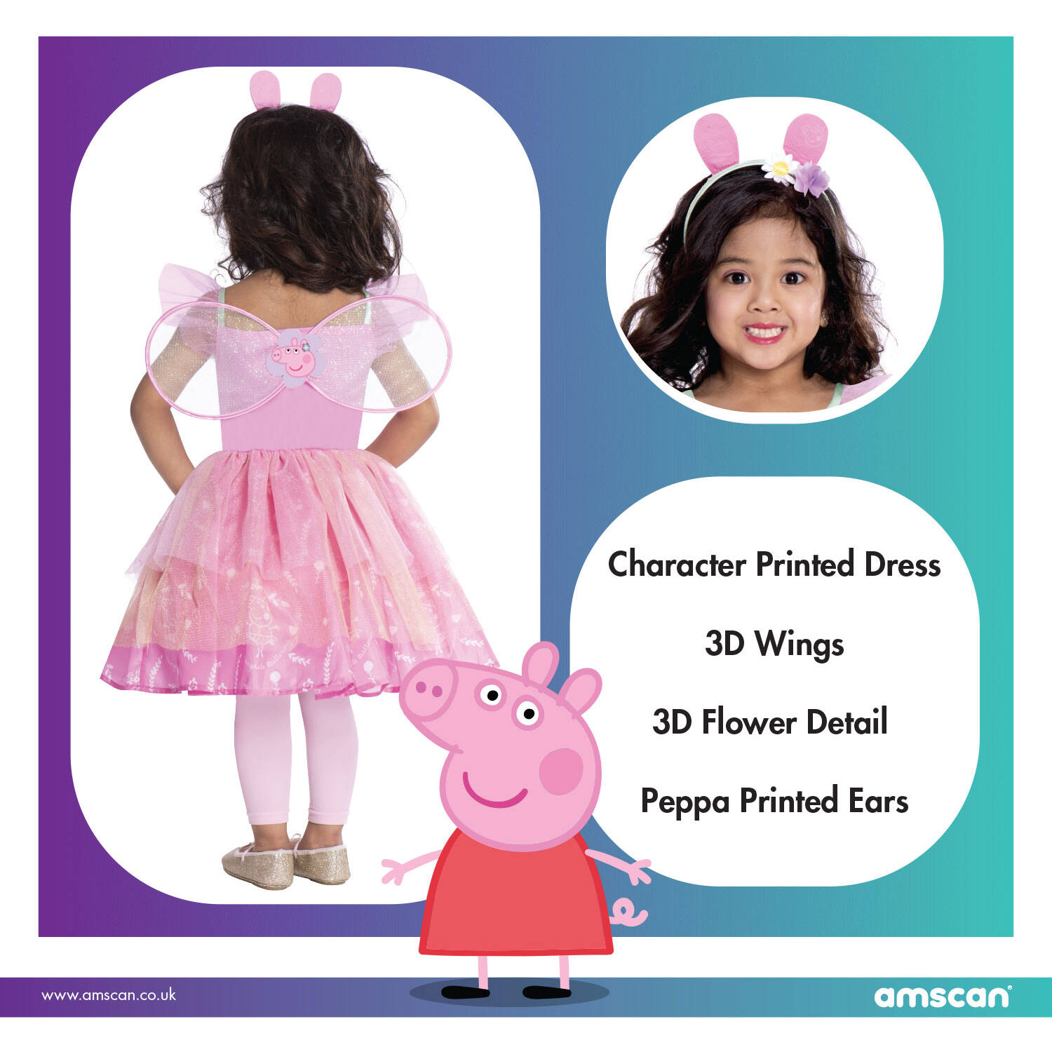Children's costume Peppa Fairy Dress 4-6 years