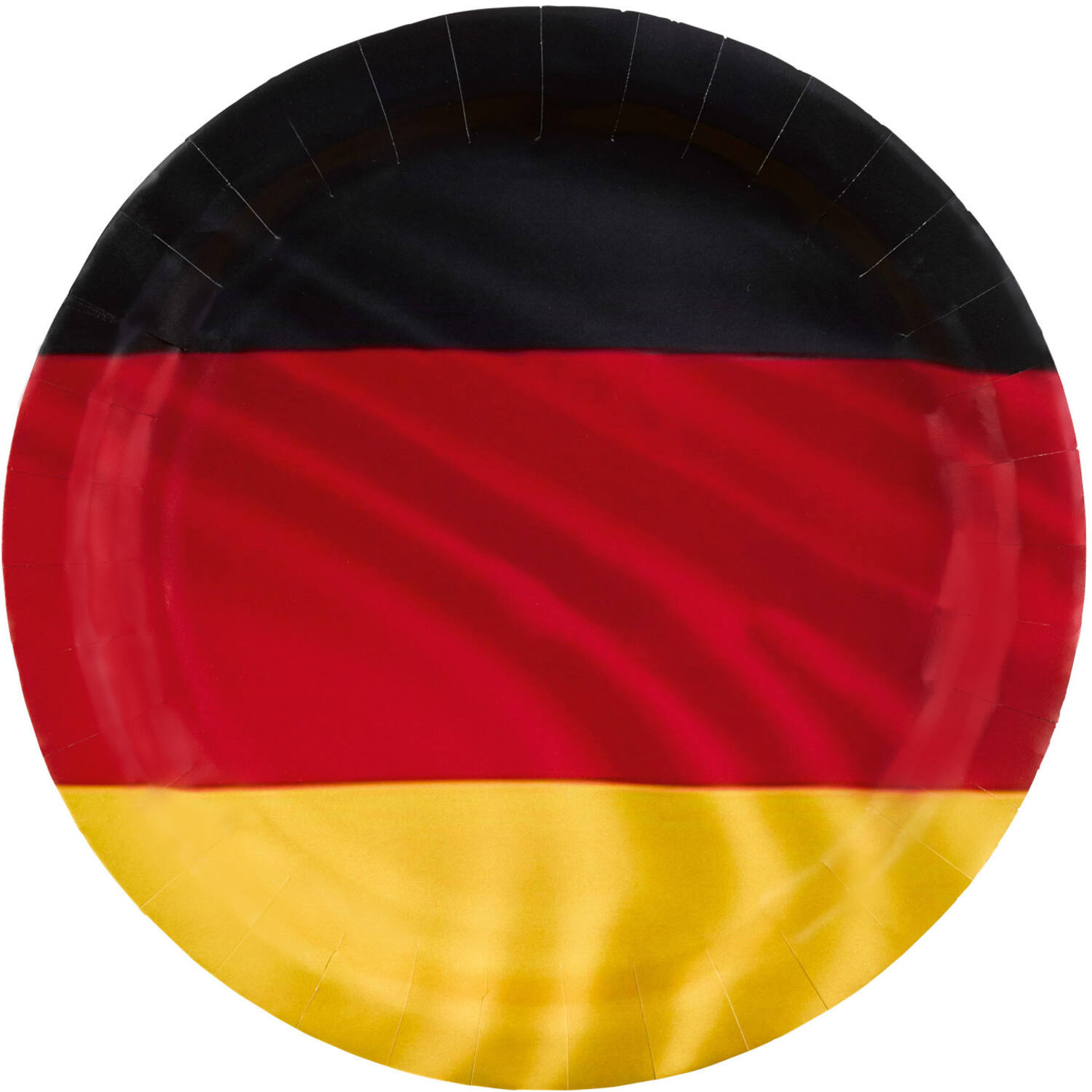 8 Plates Deutschland Round Paper 23 cm