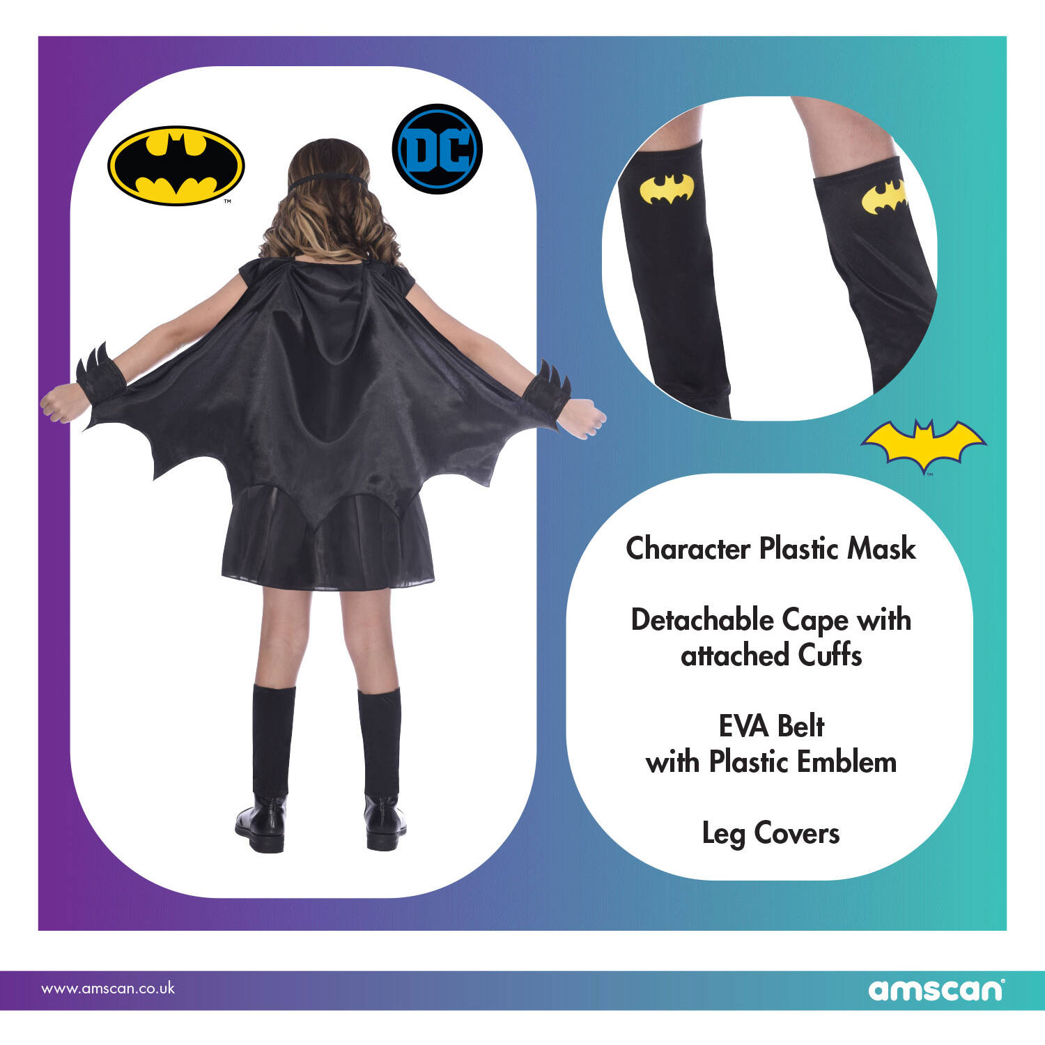 Child Costume Batgirl Classic 8-10 Years