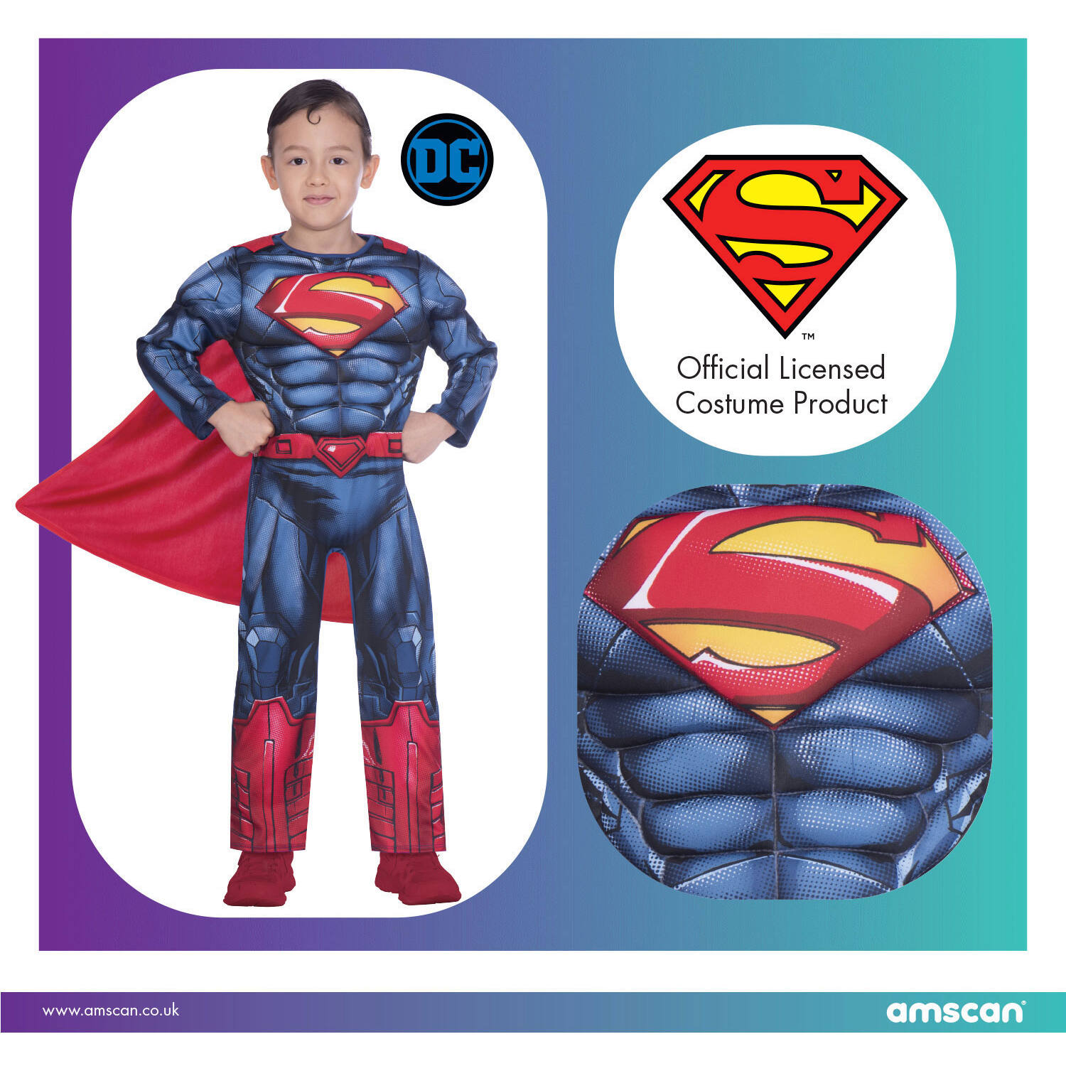 Child Costume Superman Classic 6-8 yrs