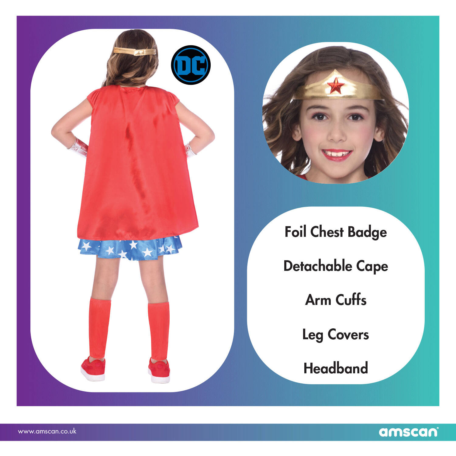 Child Costume Wonder Woman Classic 8-10 Years