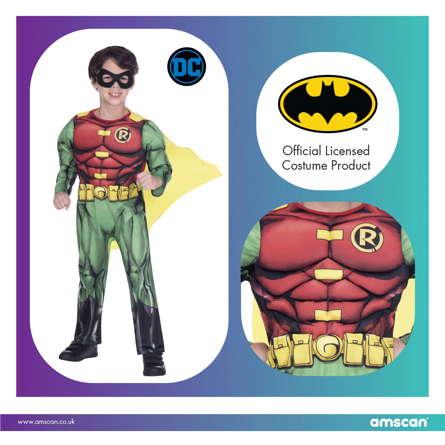 Child Costume Robin Classic 8-10 yrs