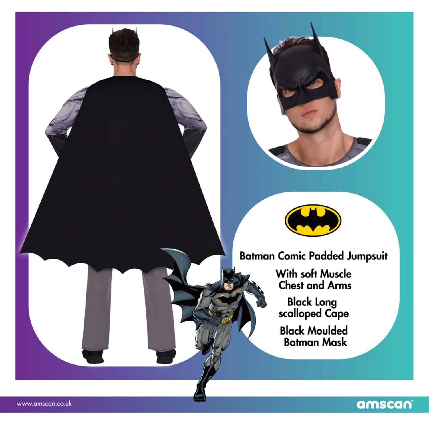 Adult Costume Batman Classic Mens XL