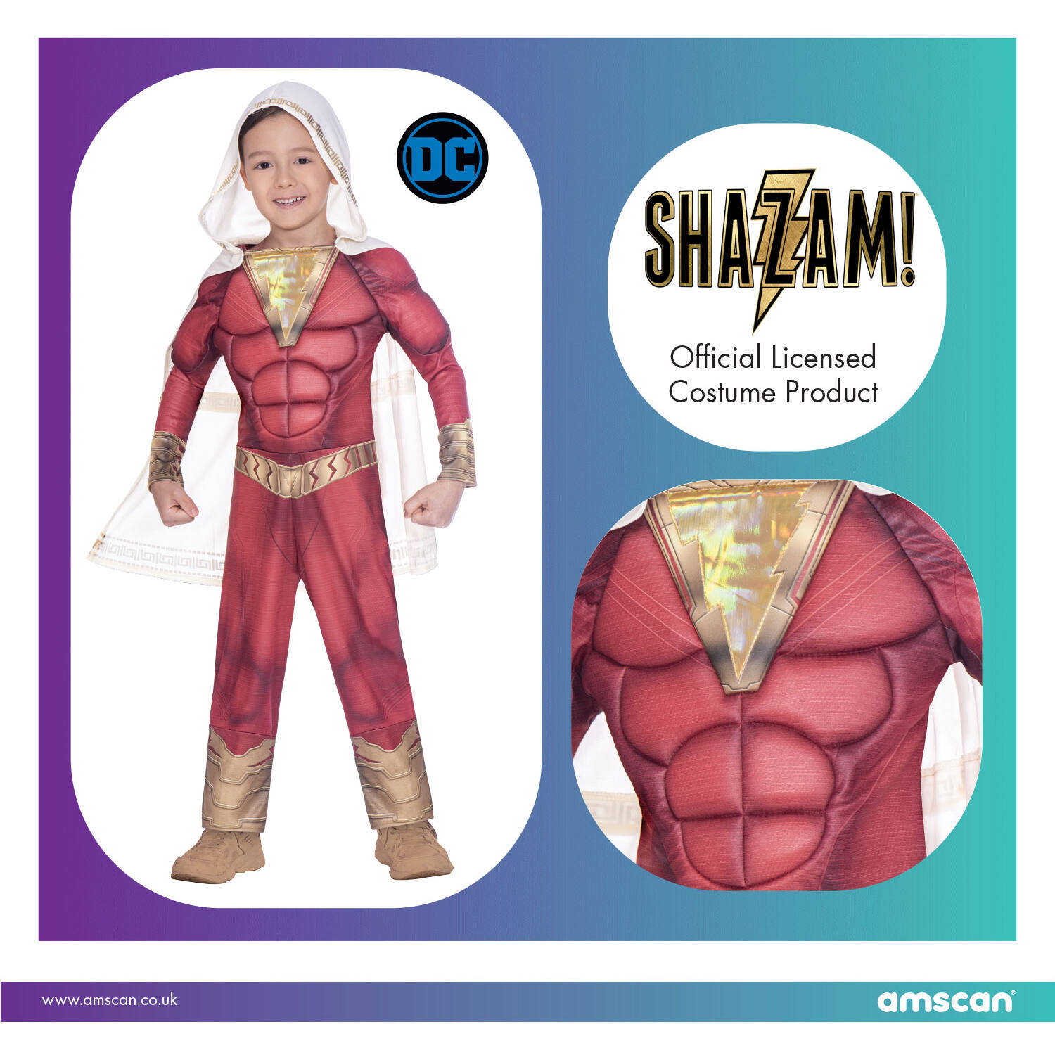 Child Costume Shazam 6-8 yrs