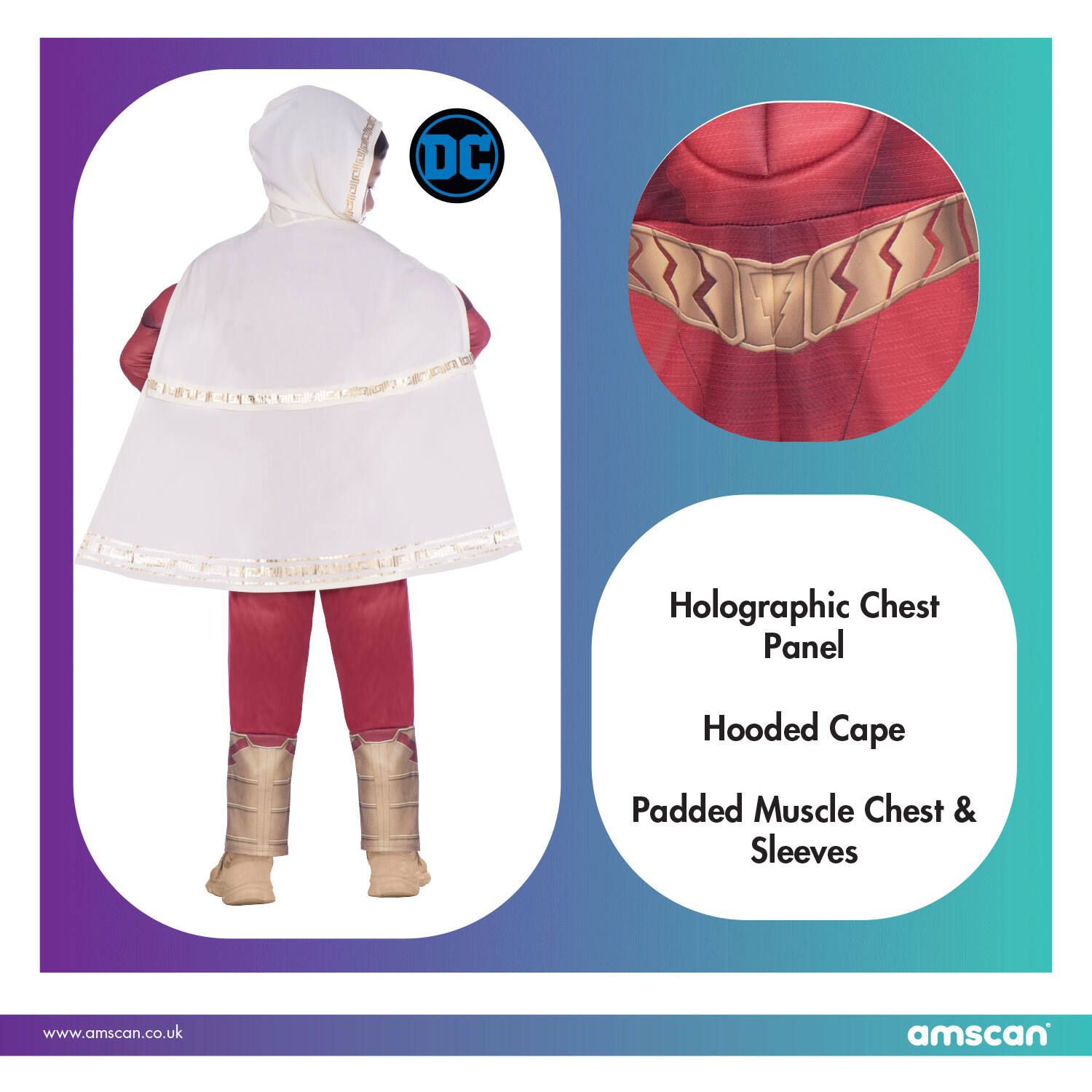 Child Costume Shazam 8-10 yrs