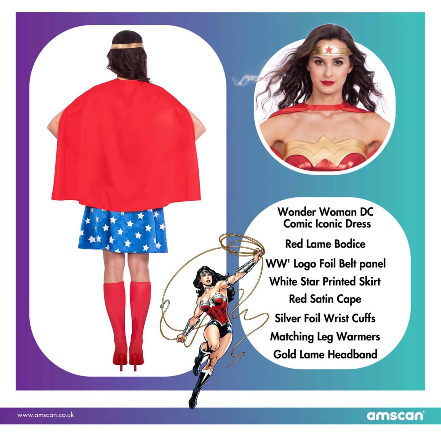 Adult Costume Wonder Woman Classic Size M