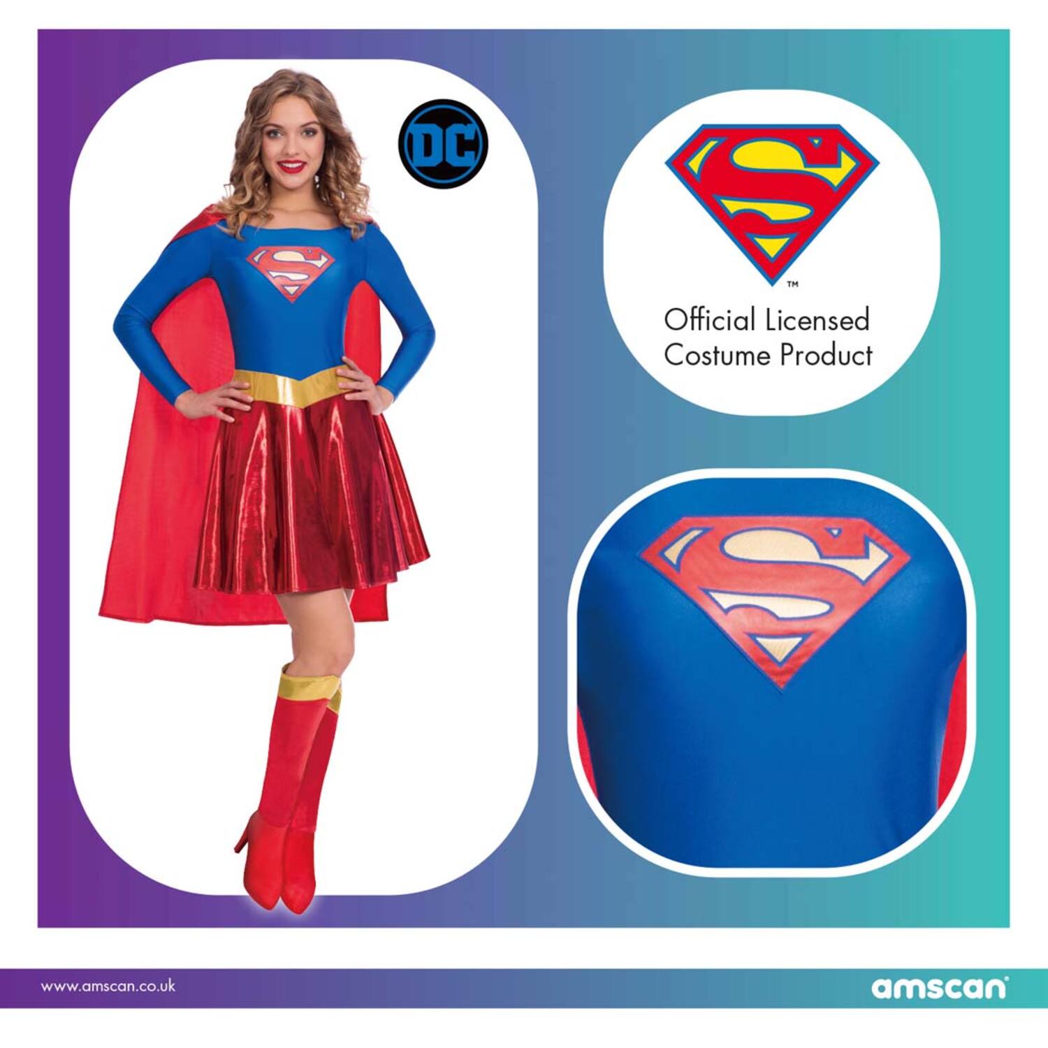 Adult Costume Supergirl Classic L