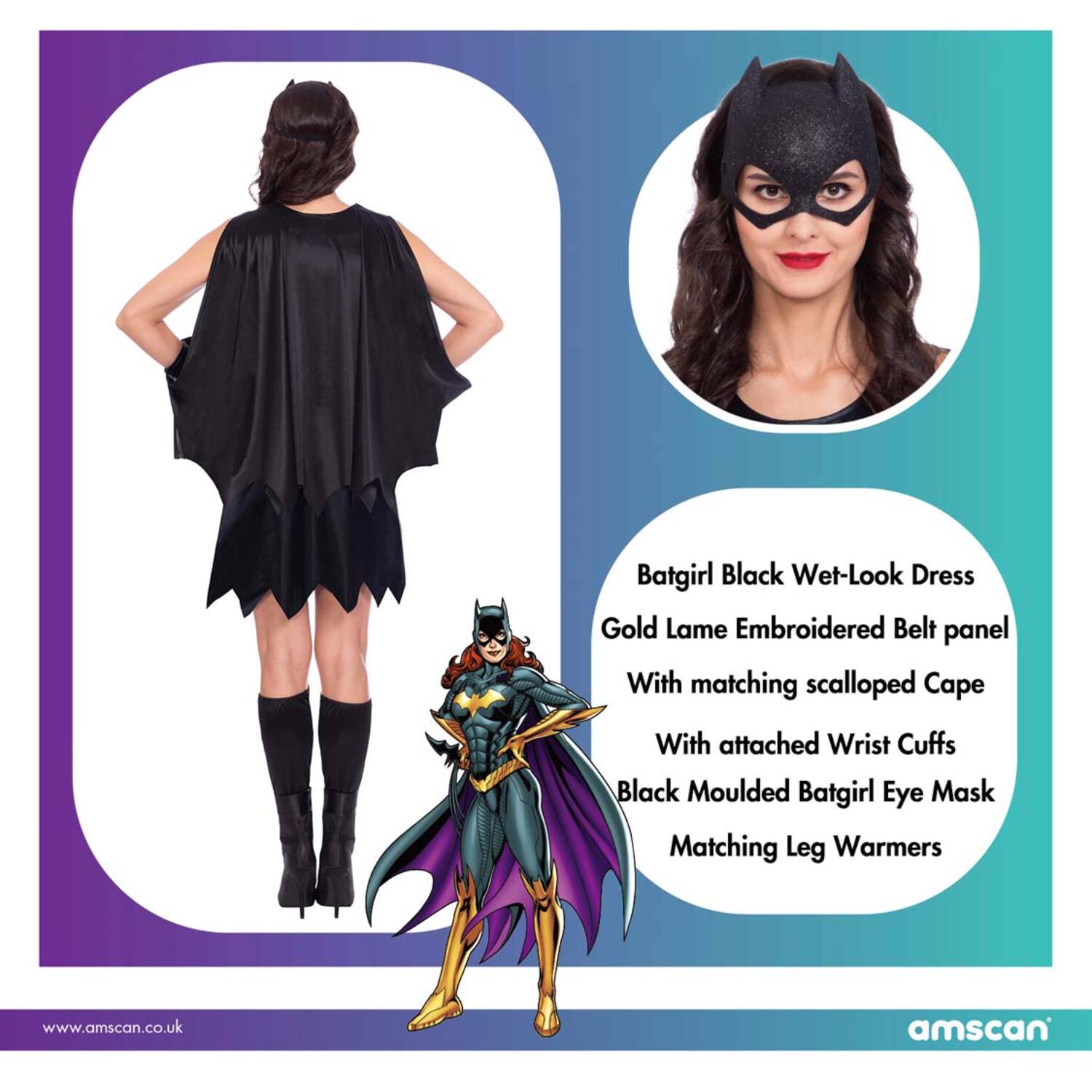 Adult Costume Batgirl Classic Size L