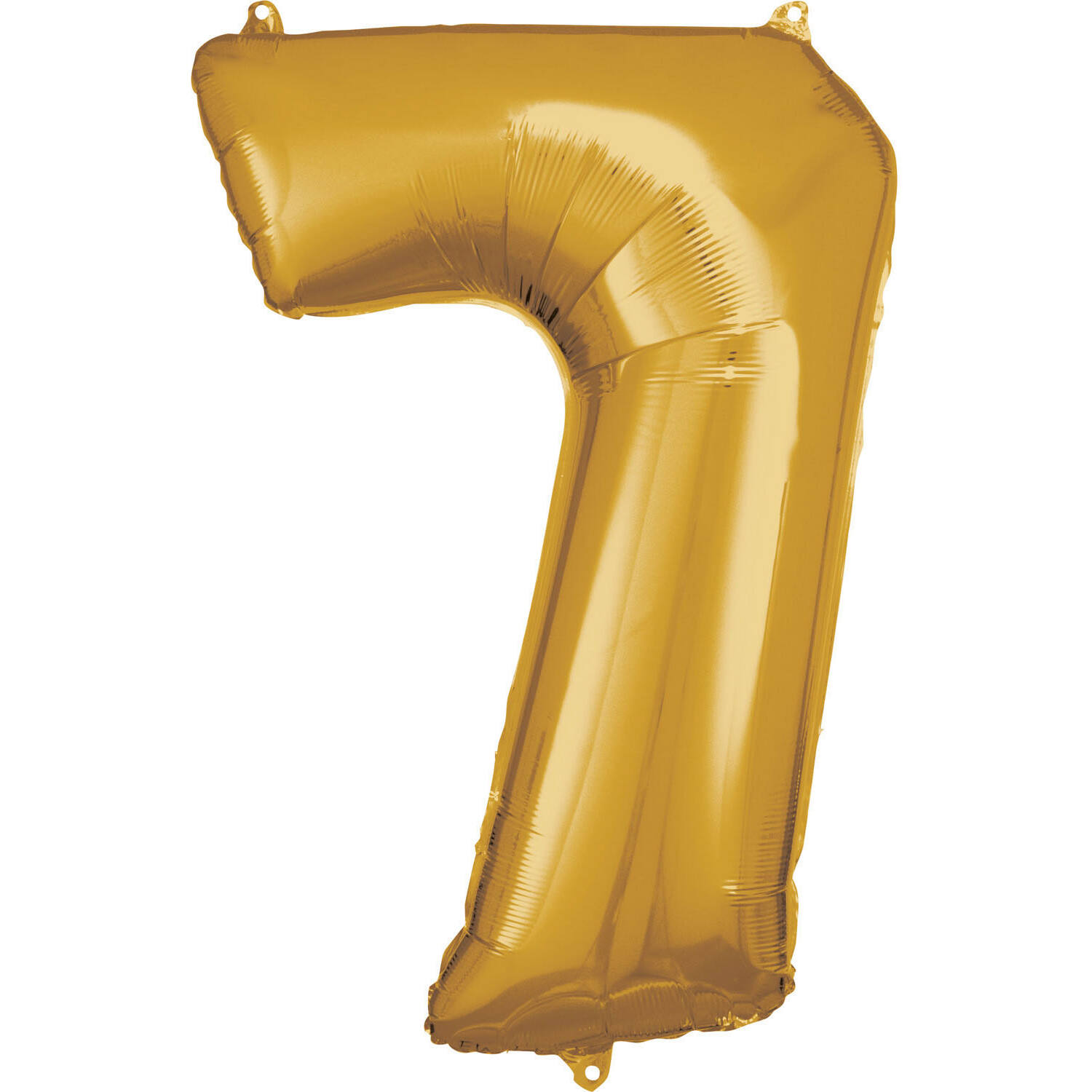 Large Number 7 Gold Foil Balloon N34 Packaged 84 cm x 57 cm