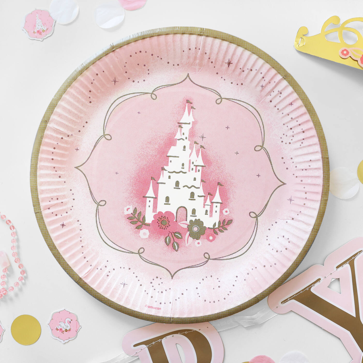 8 Plates Princess for a Day Round Papier 23 cm