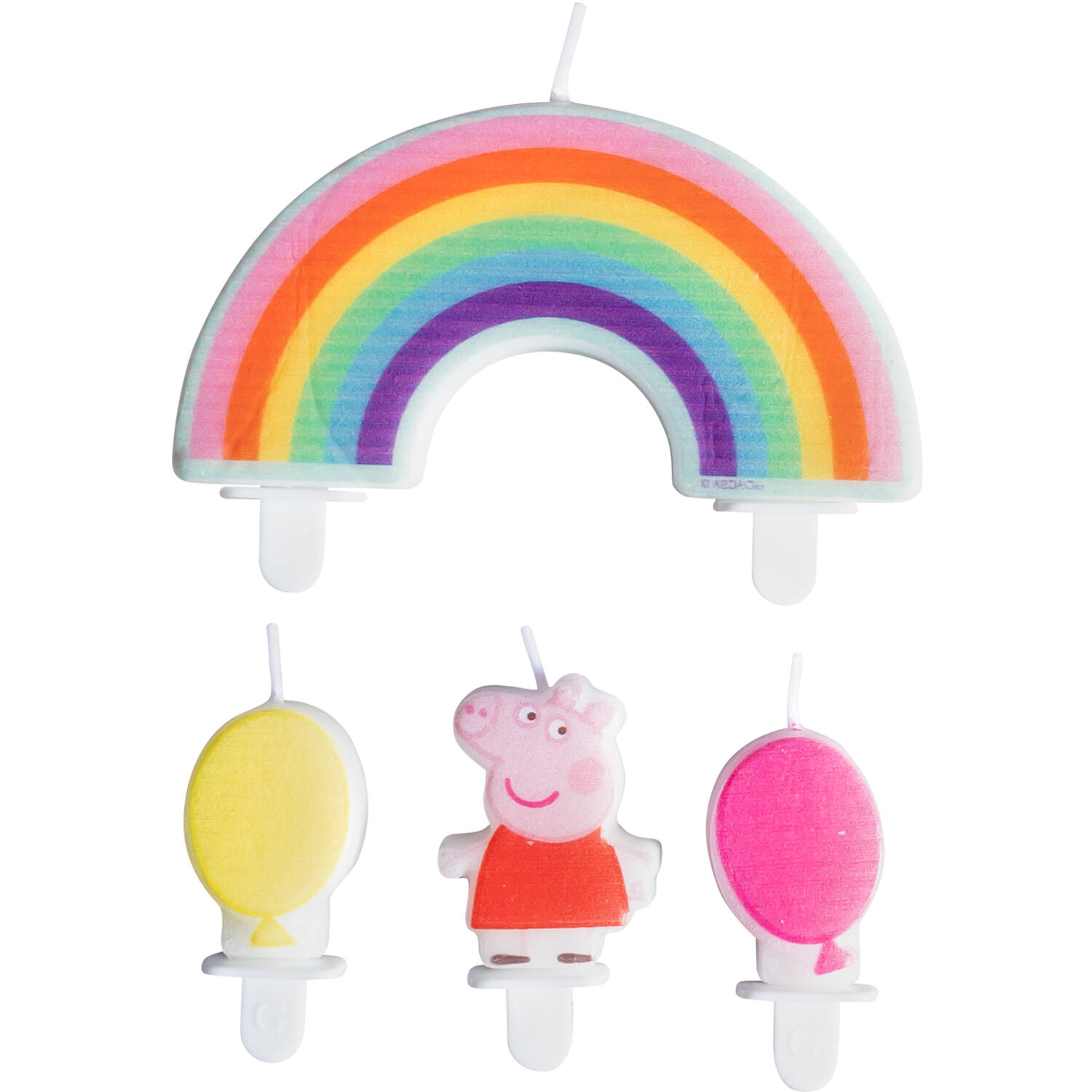 4 Mini Character Candles Peppa Pig