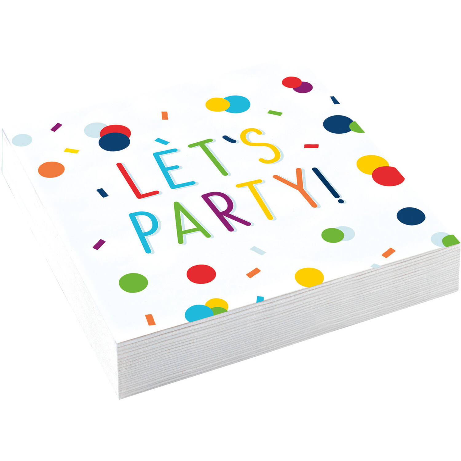 20 Napkins Confetti Birthday 25 x 25 cm